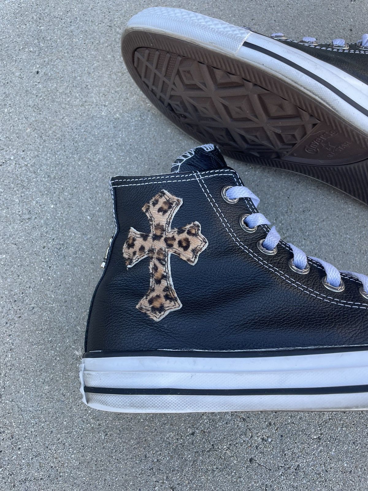 Chrome Hearts Chrome Hearts 1/1 Cheetah Patch Converse Size US 7 / EU 40 - 3 Thumbnail