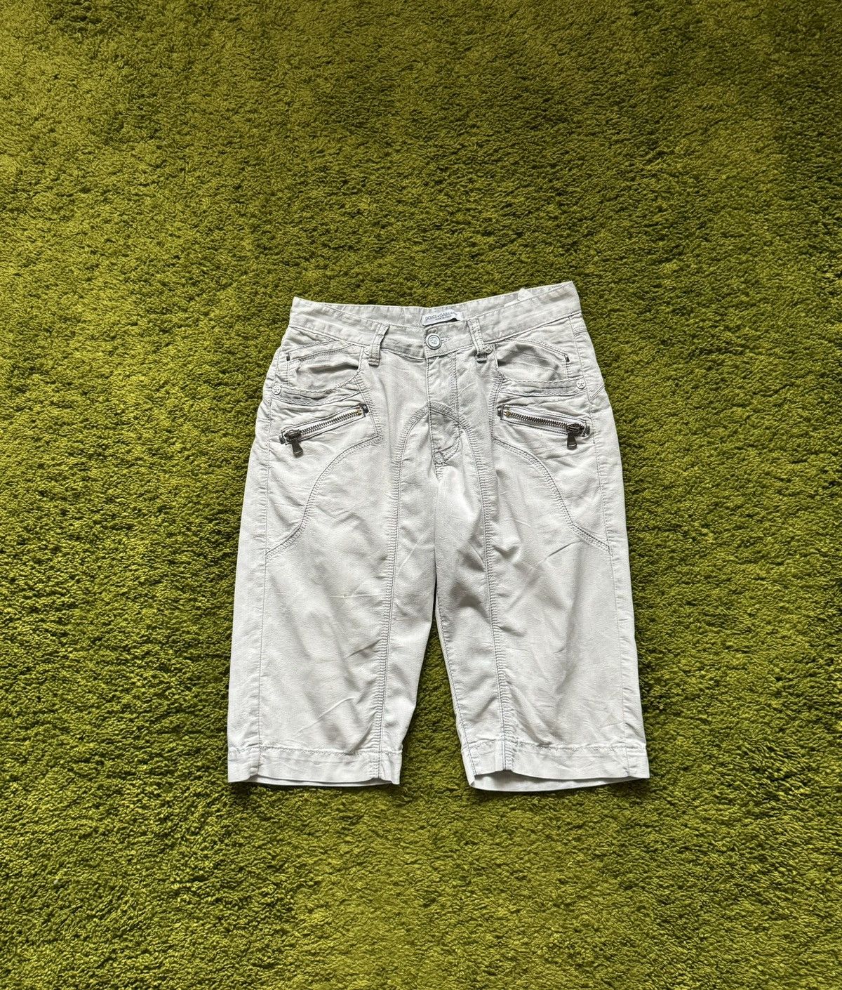 Designer × Dolce & Gabbana × Vintage Dolce & Gabbana D&G 2000s vintage Y2K denim capri shorts Size 27" / US 4 / IT 40 - 1 Thumbnail