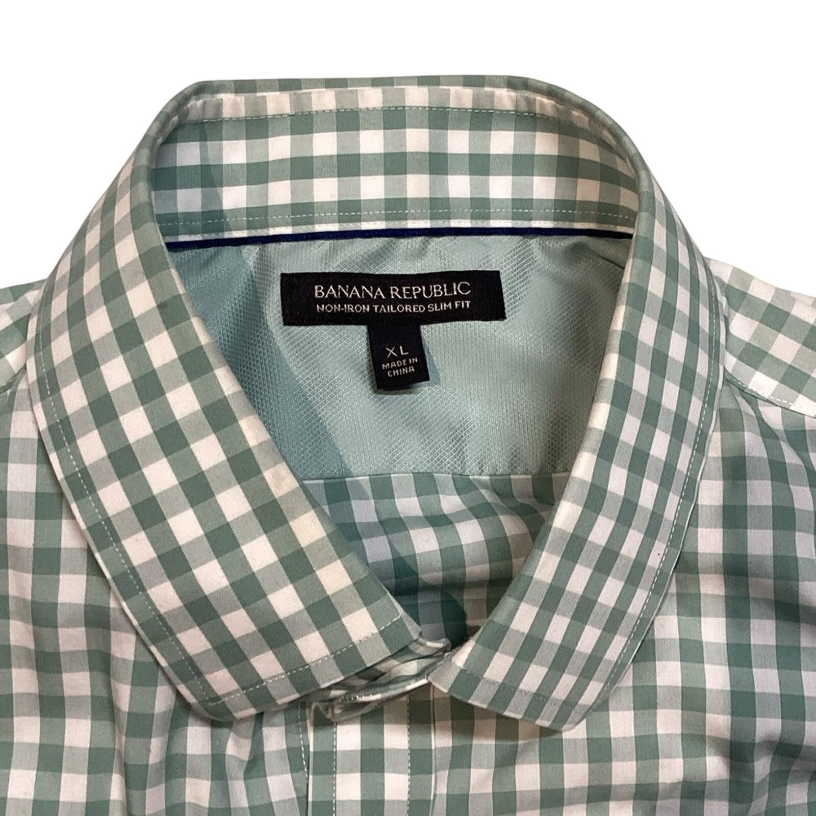 Banana Republic Banana Republic Non Iron Tailored Slim Fit Shirt Size US XL / EU 56 / 4 - 3 Thumbnail