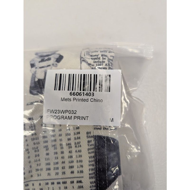 Aime Leon Dore o1rshd1 Mets Printed Chino Pant in Black / White Size US 32 / EU 48 - 22 Thumbnail