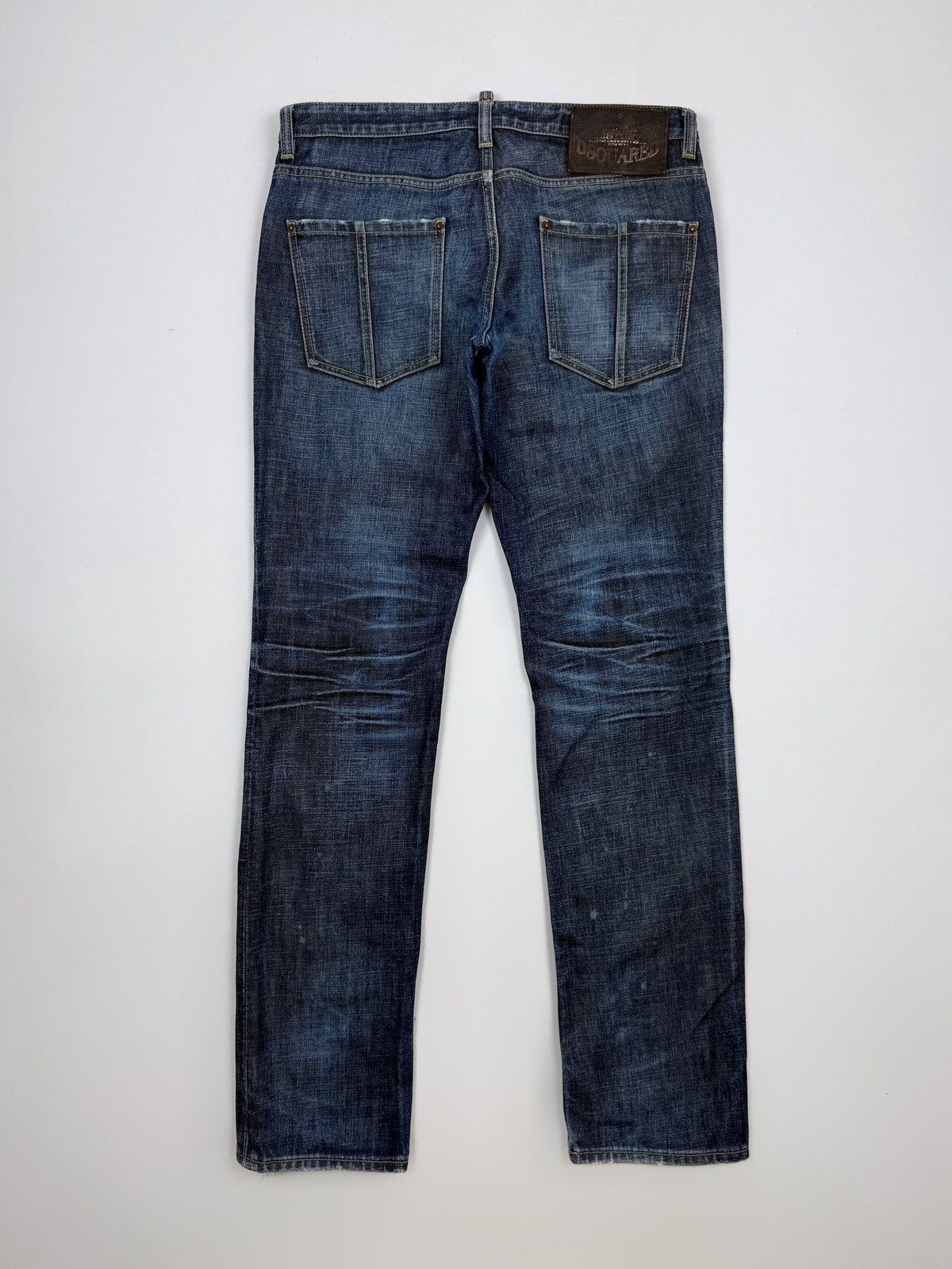 Dsquared2 Dsquared 2 History Distressed Denim Low Rise Jeans 48 Size US 33 - 6 Thumbnail