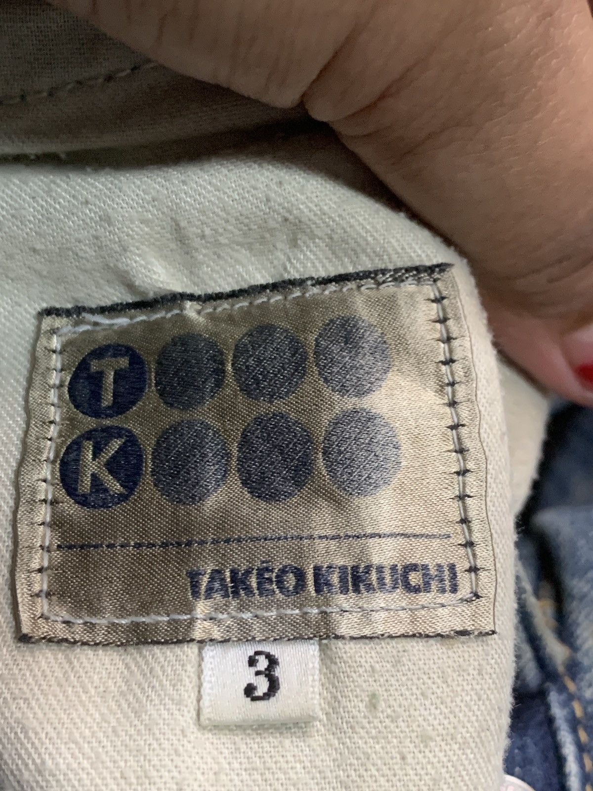 Takeo Kikuchi × Vintage Vintage Takeo Kikuchi distressed denim Size US 44 / EU 60 - 17 Thumbnail