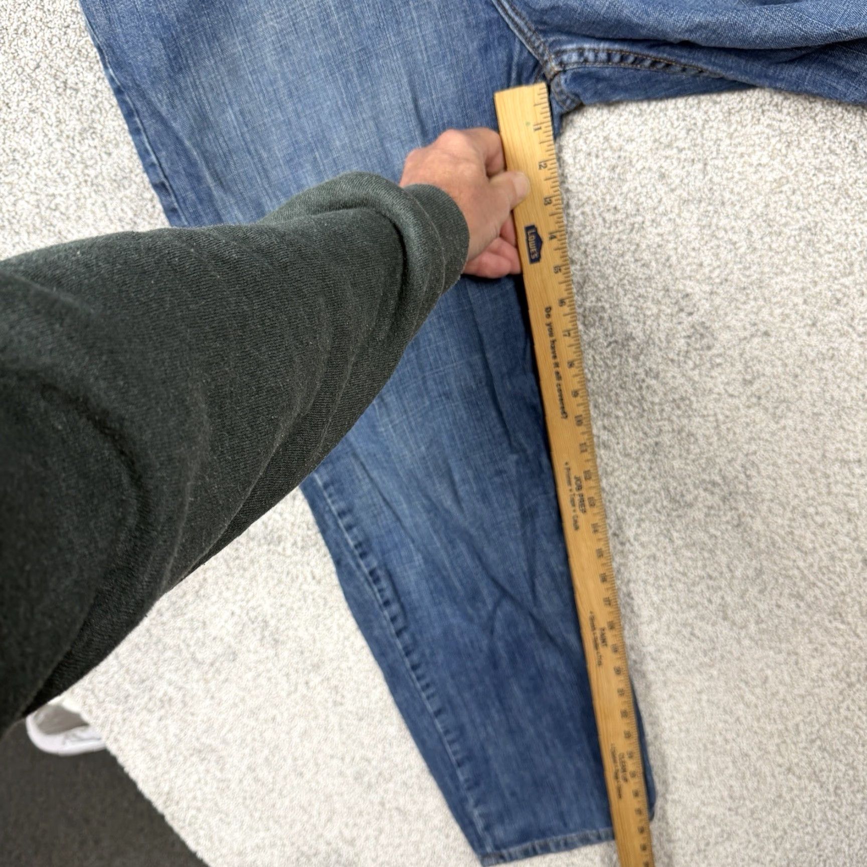Chaps VINTAGE Chaps Jeans Denim Dark Wash 90s Retro Straight Leg 33x28 Men Blue True American Brand Jeans Size US 33 - 4 Thumbnail