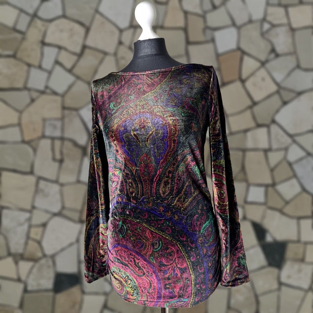 Ralph Lauren Ralph Lauren womens velour sweater jumper pullover Size M Multicoloured Size M / US 6-8 / IT 42-44 - 1 Thumbnail