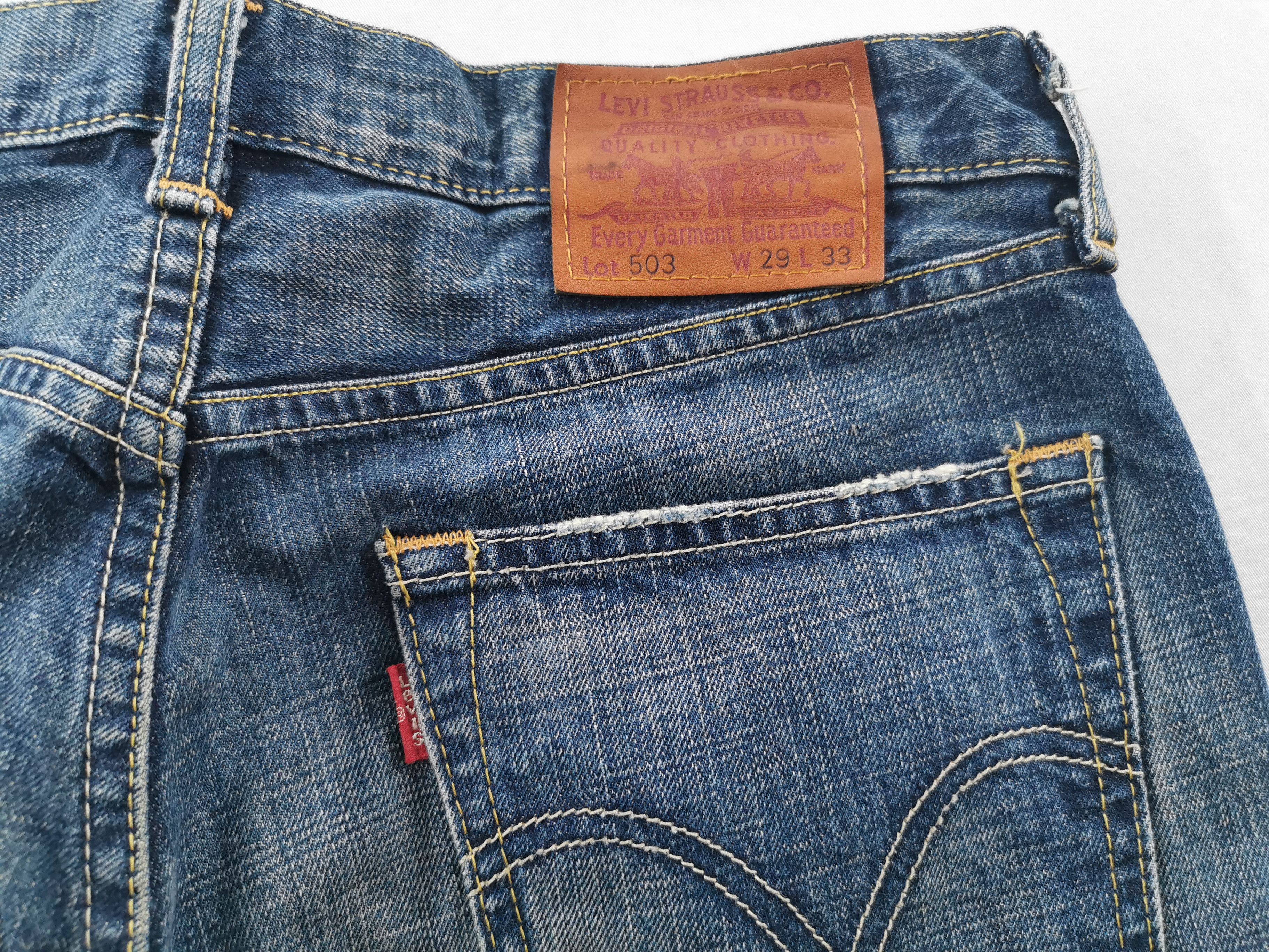 Levi's Vintage Levis Lot 503 Denim Made In Japan Size 30/29x33 Size US 30 / EU 46 - 6 Thumbnail
