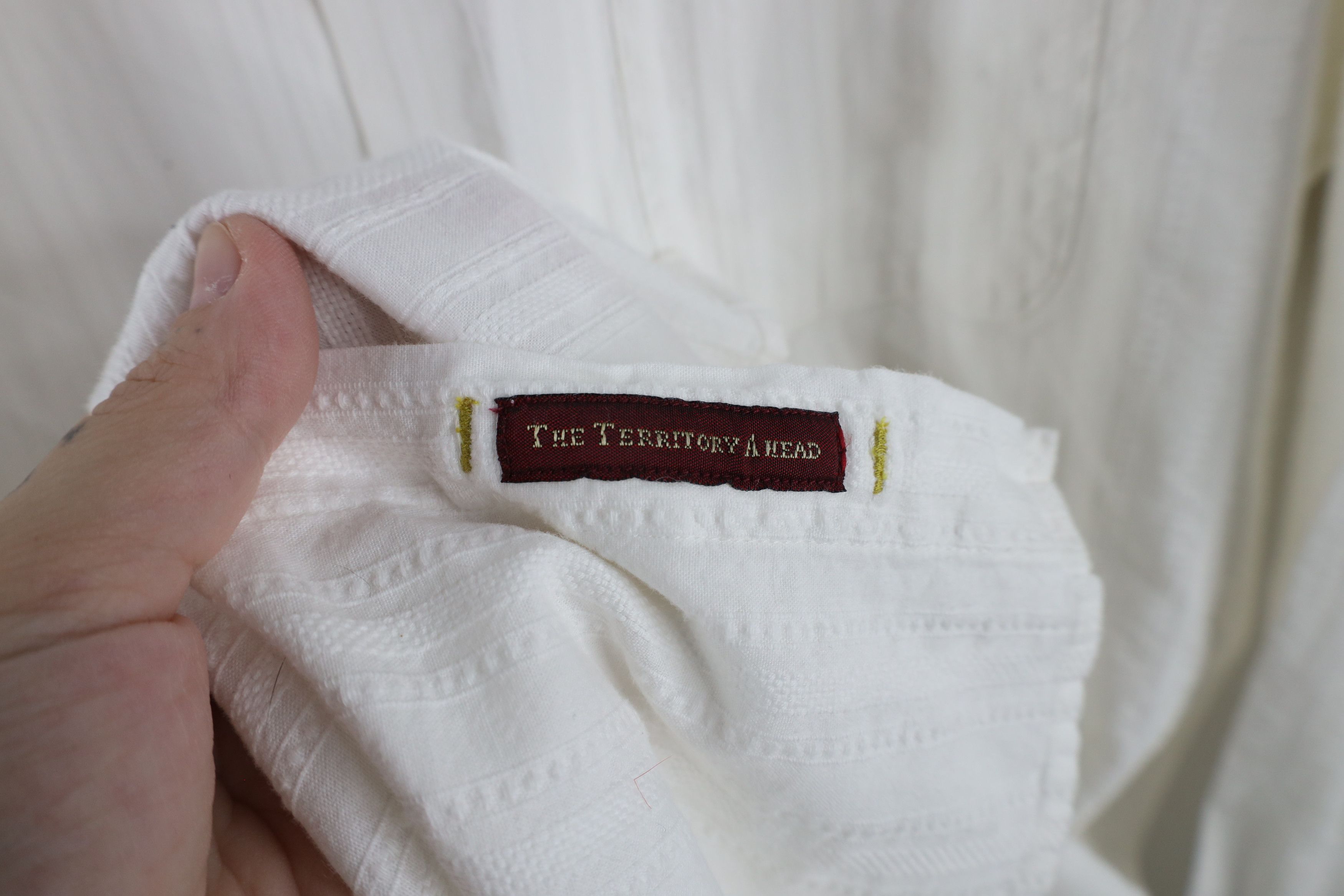 Vintage Vintage 90s Streetwear Collared Button Shirt White Cotton Size US XXL / EU 58 / 5 - 7 Thumbnail