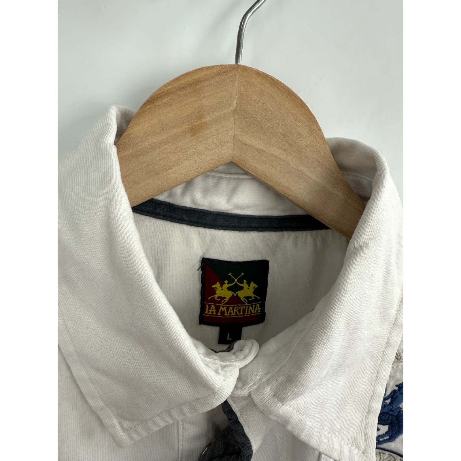 La Martina VINTAGE LA MARTINA Polo Shirt Mens L White Buenos Aires Y2K Rare Retro Size US L / EU 52-54 / 3 - 7 Thumbnail