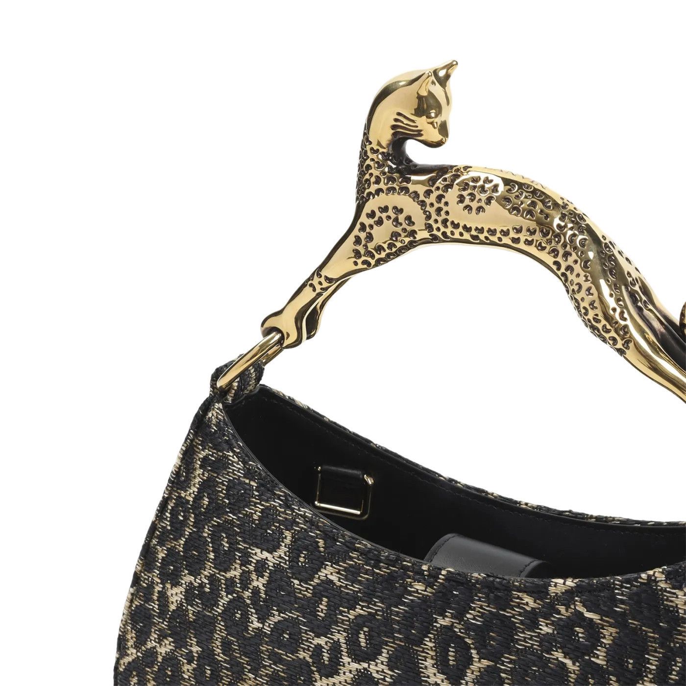 Lanvin LANVIN Cat Beige/Black Top handle Bag New Size ONE SIZE - 3 Thumbnail