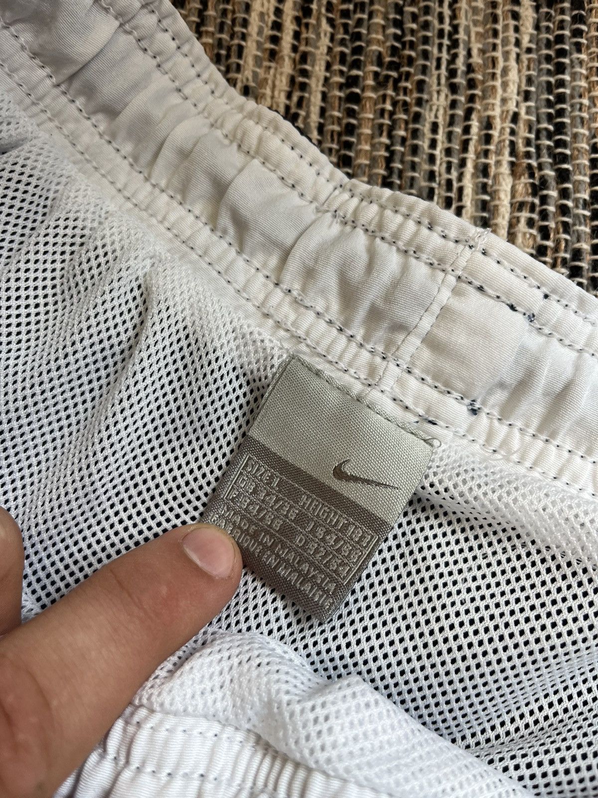 Nike × Vintage Vintage Nike Shorts sportswear blue white size L Size US 34 / EU 50 - 14 Thumbnail
