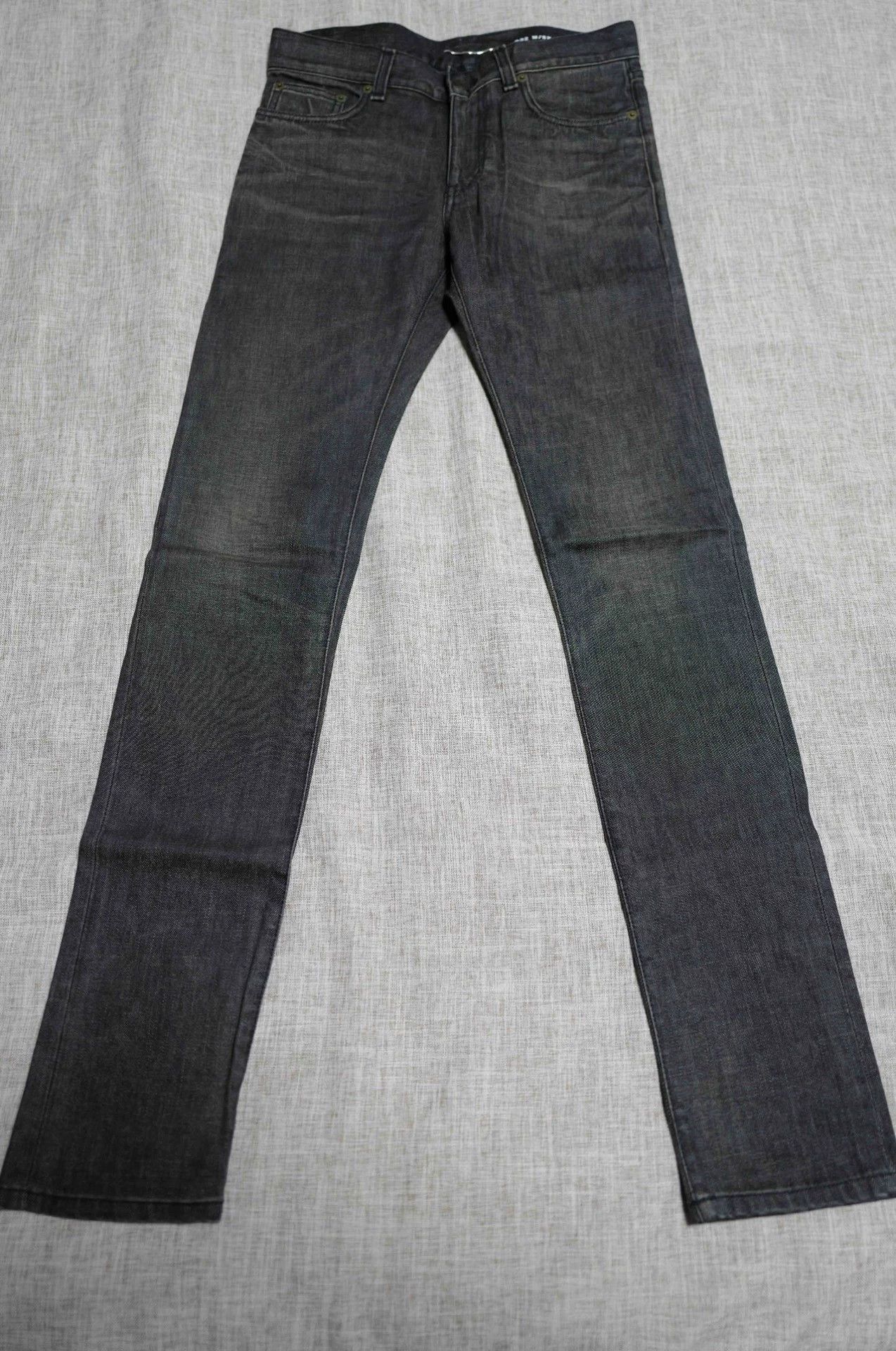 Saint Laurent Paris Saint Laurent D25 Washed Gray Flared Jeans
