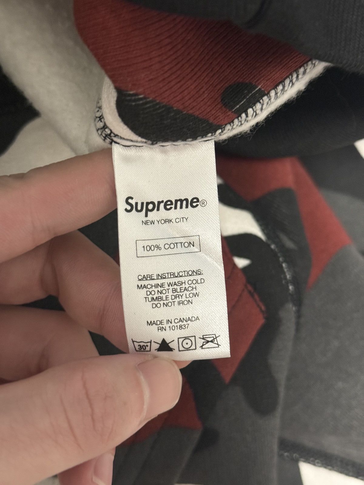 Supreme Supreme fw13 red camo box logo hooded sweatshirt hoodie Size US M / EU 48-50 / 2 - 5 Thumbnail