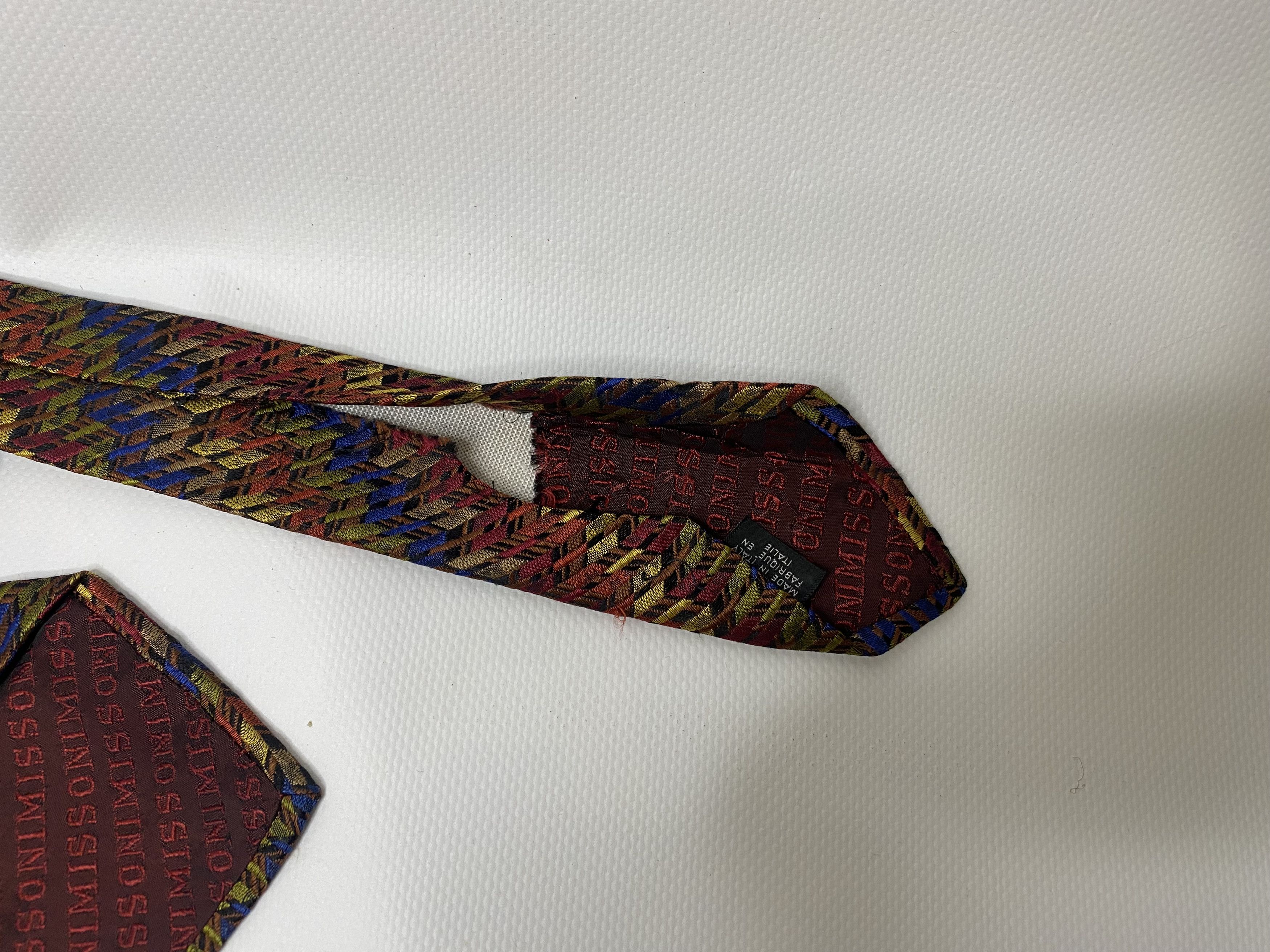 Missoni × Vintage VINTAGE MISSONI CRAVATTE SILK TIE STRIPES PATTERN MADE ITALY Size ONE SIZE - 5 Thumbnail