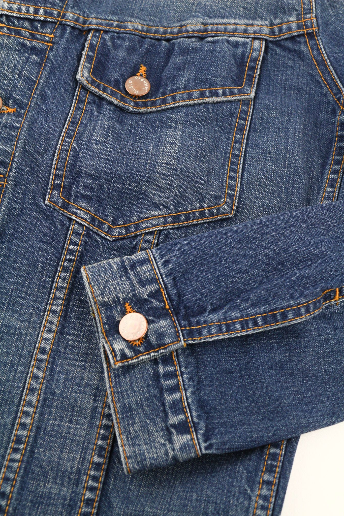 Nudie Jeans TERRY WORN IN M Blue Cotton Long Sleeve Jacket 80781 Size US M / EU 48-50 / 2 - 5 Thumbnail
