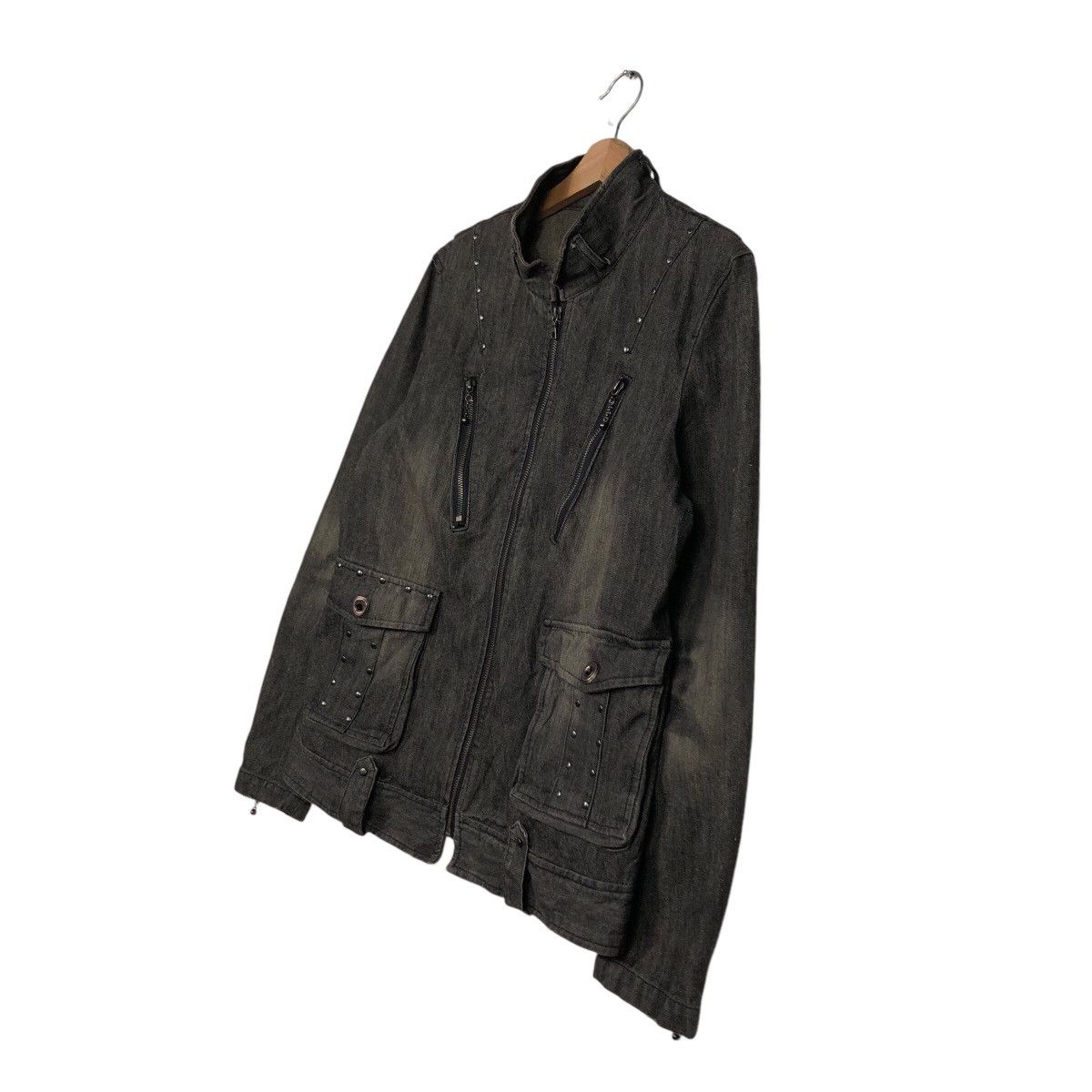 Japanese Brand 📌Vintage Denim Biker Jacket Zipper Issey Miyake Size US M / EU 48-50 / 2 - 3 Thumbnail
