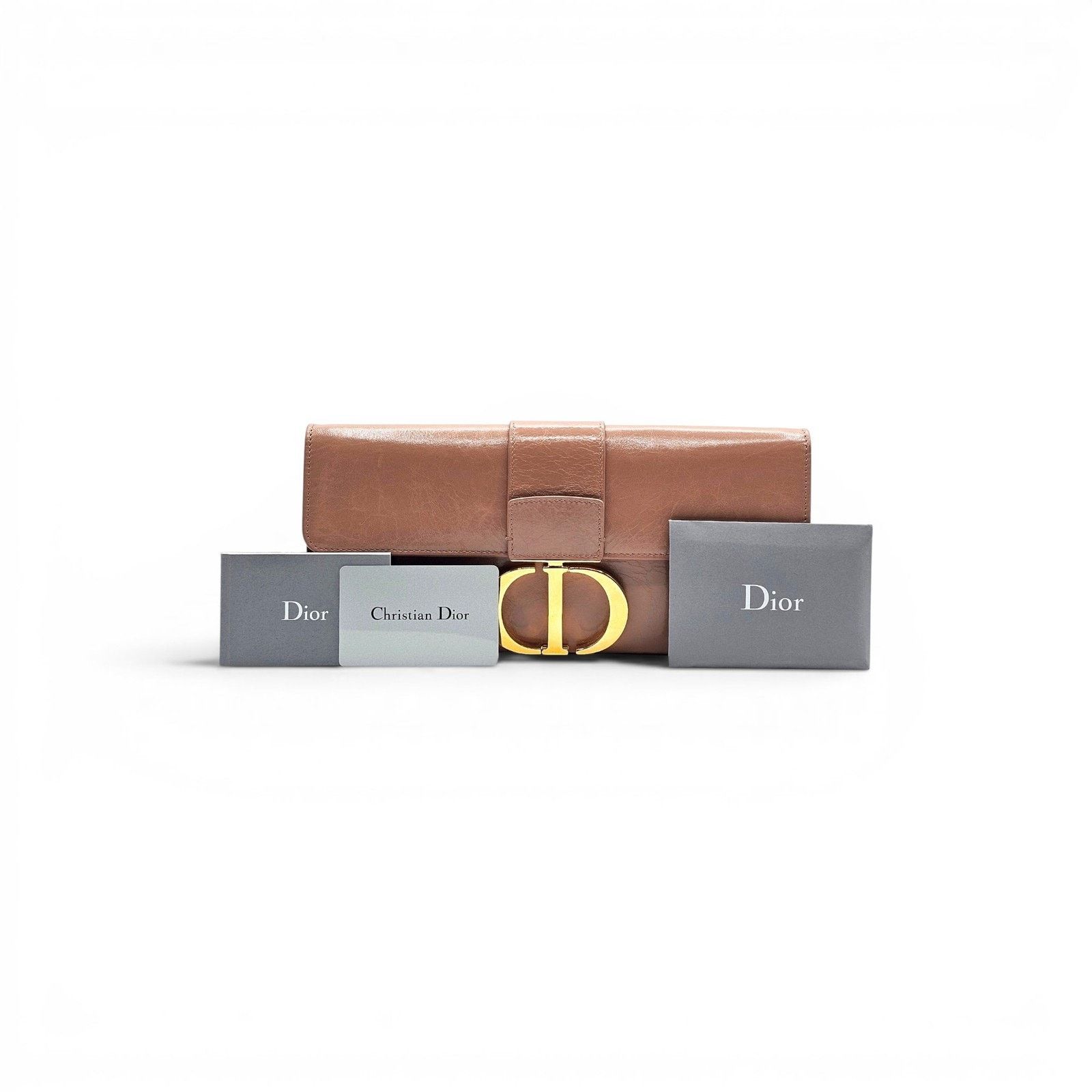 Dior 30 Montaigne Leather Pouch Clutch Bag in Mauve Pink Size ONE SIZE - 2 Thumbnail