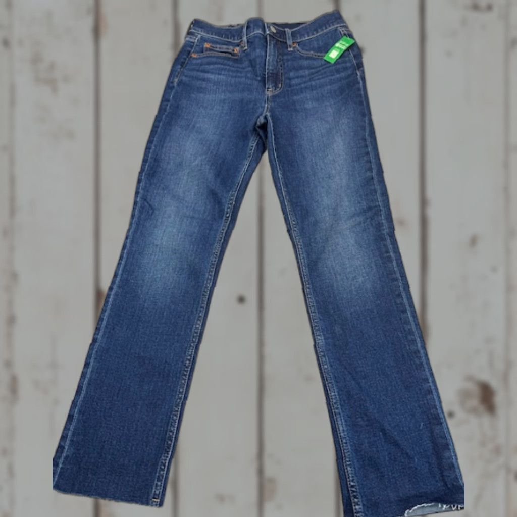 Gap VINTAGE Gap Jeans Womens 26x26.5 Blue Denim Slim High Rise Unhemmed NEW 6321 Size 26" / US 2 / IT 38 - 1 Thumbnail