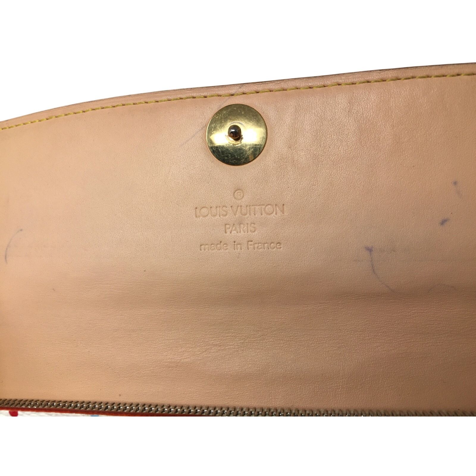 Louis Vuitton Louis Vuitton White Multicolor Takashi Murakami Long Wallet Size ONE SIZE - 3 Thumbnail