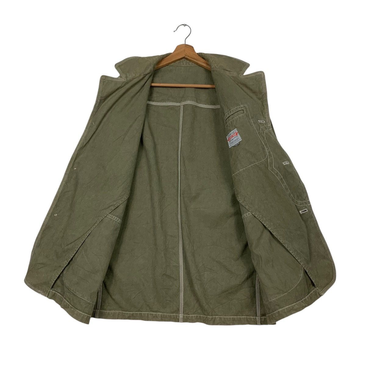 Japanese Brand COUNTYNAP Three Pocket Worker Green Chore Jacket #2372-C106 Size US M / EU 48-50 / 2 - 9 Thumbnail