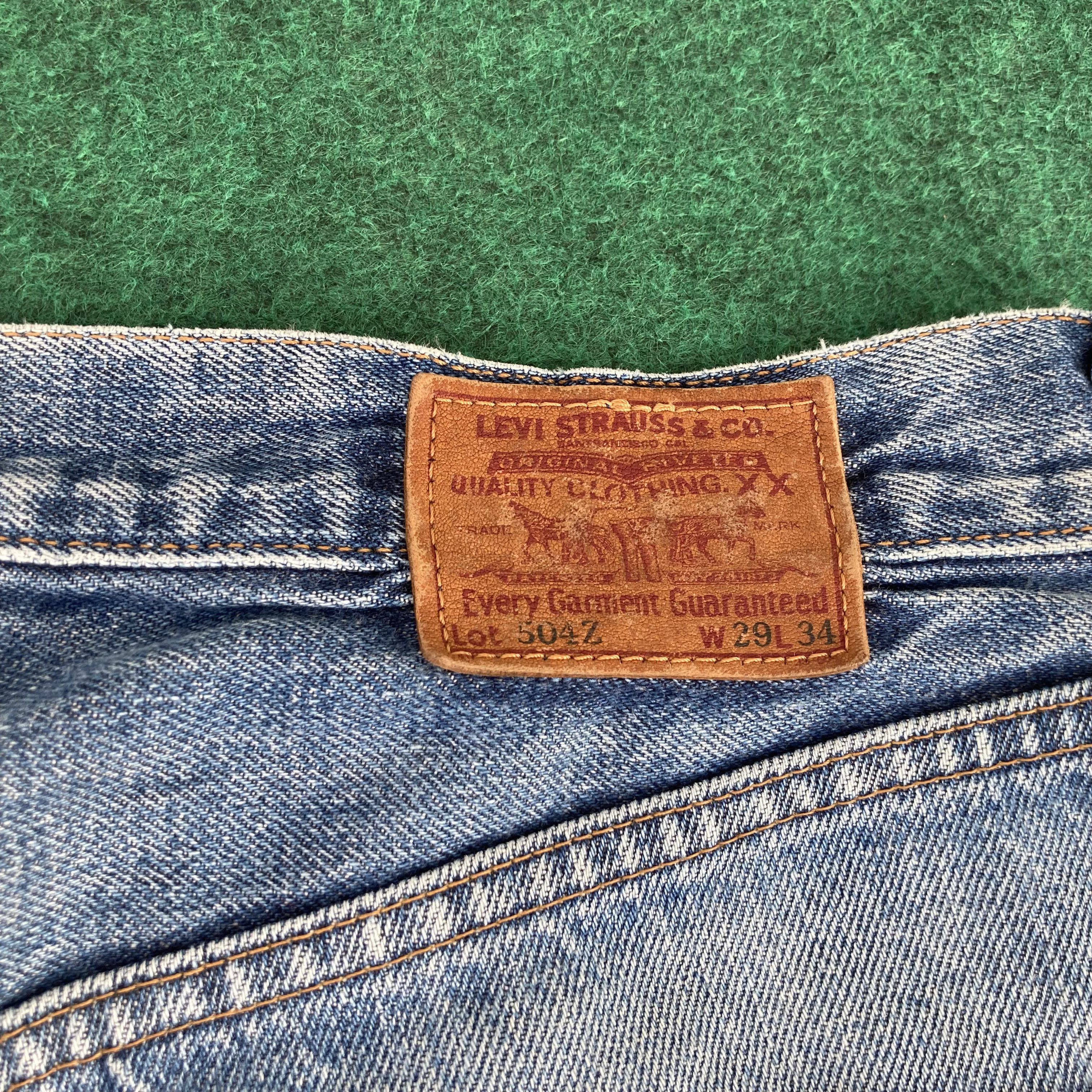 Levi's 28x33.5 Vtg Levis 504z Japan Big E Redline Selvedge Jeans Size US 28 / EU 44 - 14 Thumbnail