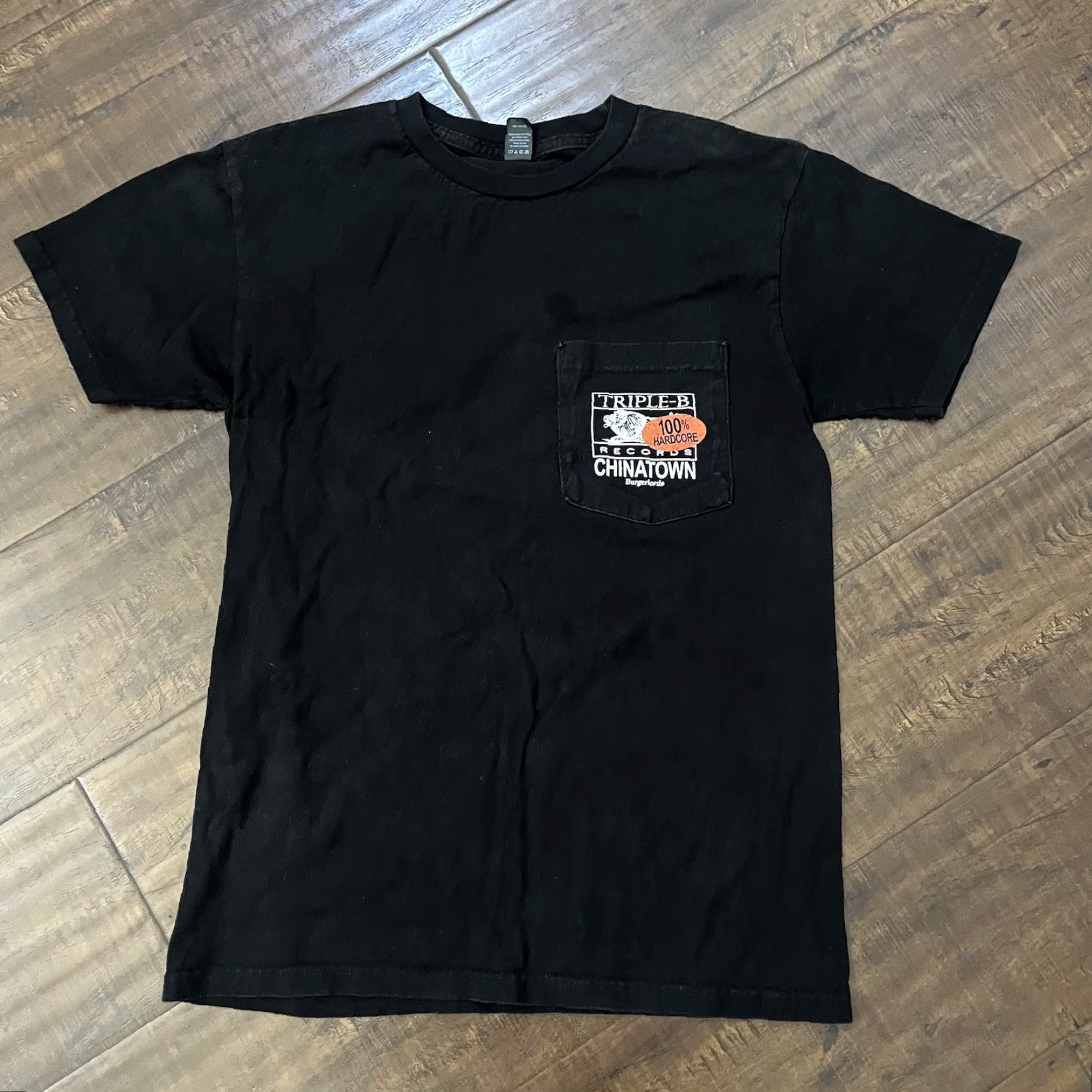 Vintage Triple B Records Black Hardcore Punk T-Shirt Mens Small Sunami No Pressure Brain Dead Logo Size US S / EU 44-46 / 1 - 3 Thumbnail