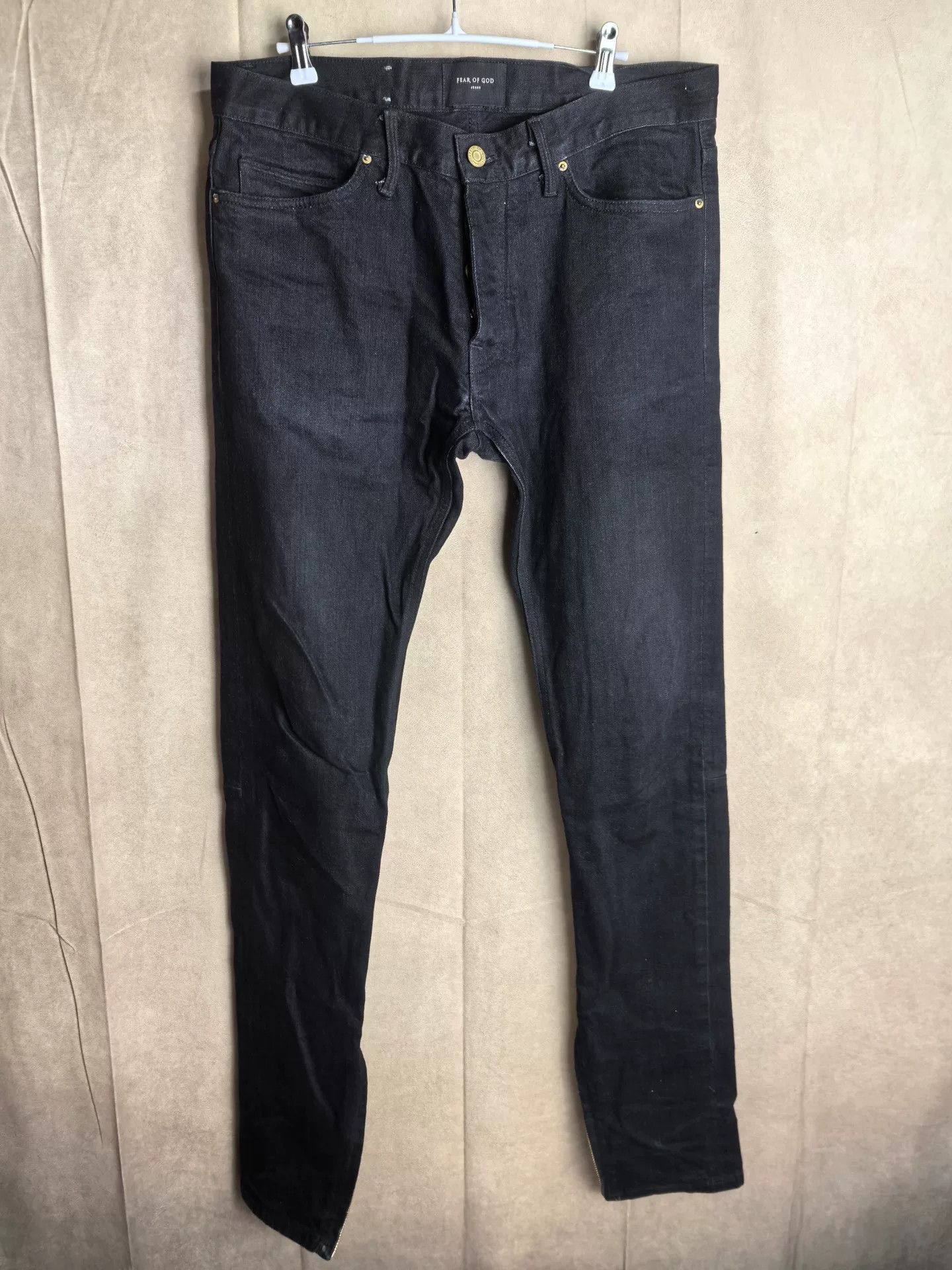 Fear of God Fear of God Retro Denim Black Denim Jeans 43 Men Size US 43 - 1 Thumbnail