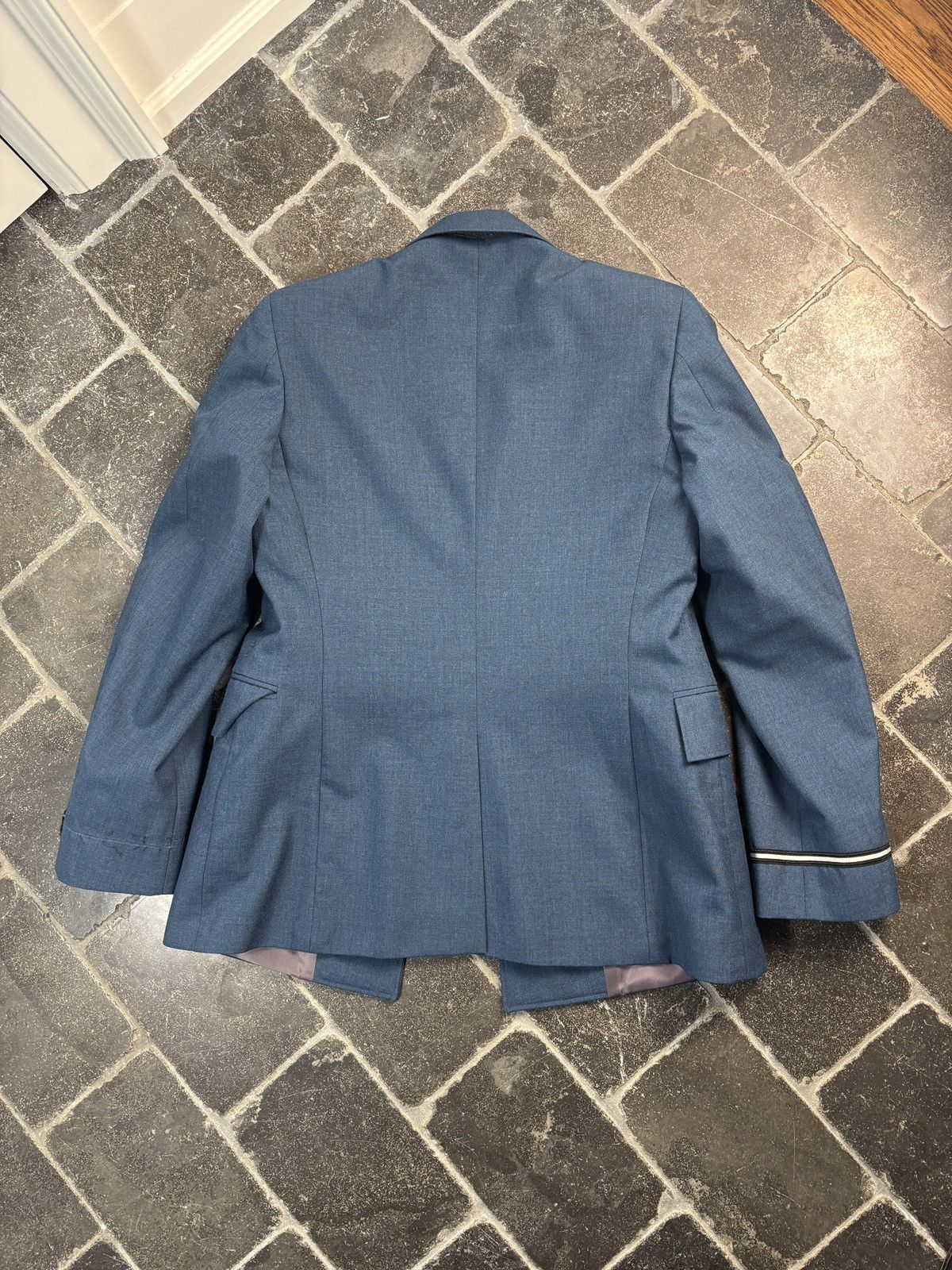 Vintage Vintage Suit Two Piece Uniform Pilot Military Service Blue Size 36R - 6 Thumbnail