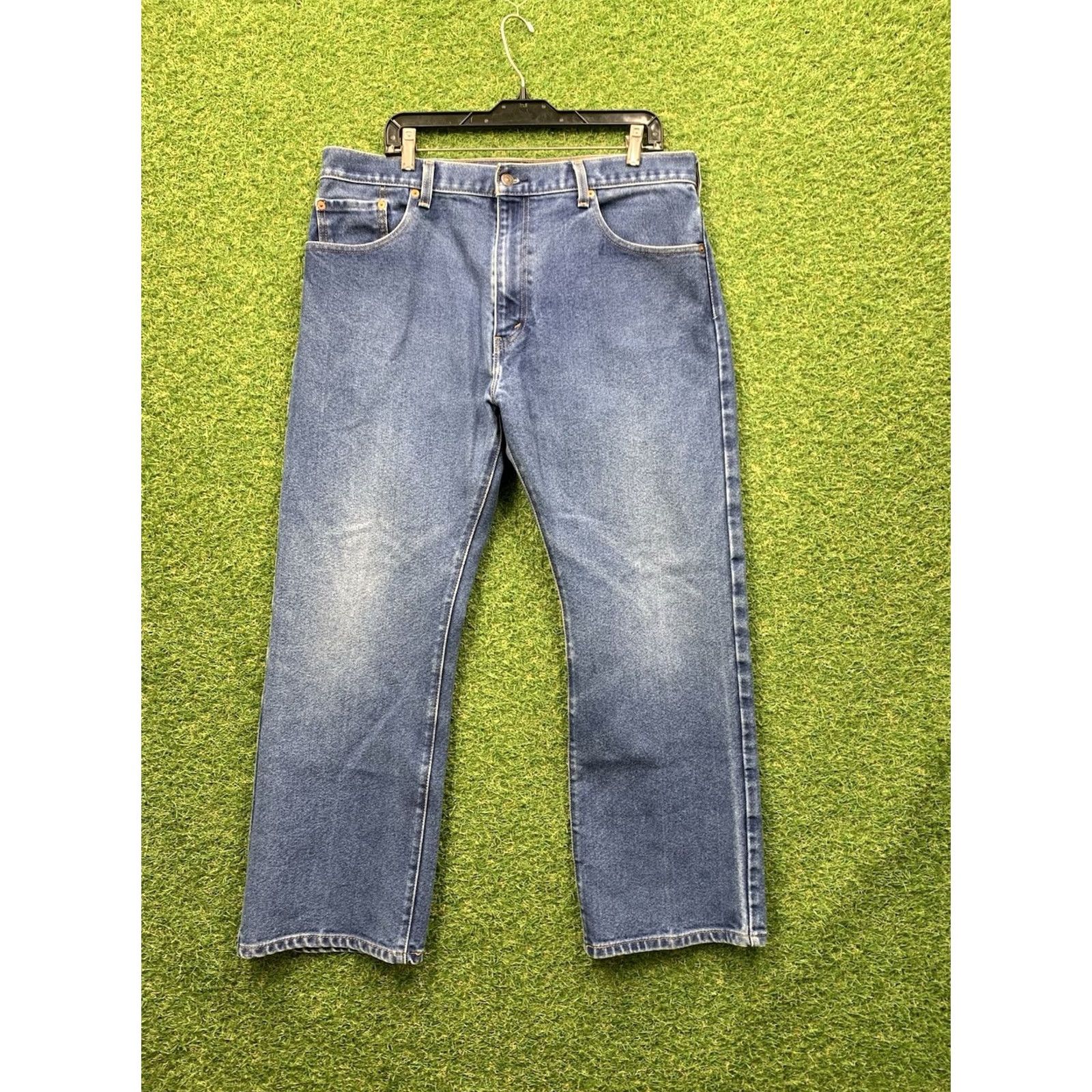Levi's Levi's 517 Jeans Mens 38x30 Bootcut Denim Dark Wash 5-Pocket Zipper Button Regular Fit Western Cowboys USA 90s Y2K Size US 38 / EU 54 - 2 Thumbnail