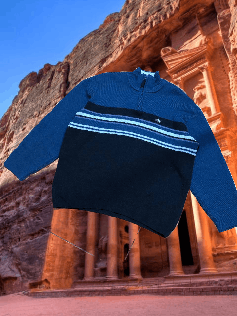 Lacoste Y2K streetwear Vintage Sweaters Lacoste logo Size US L / EU 52-54 / 3 - 1 Thumbnail