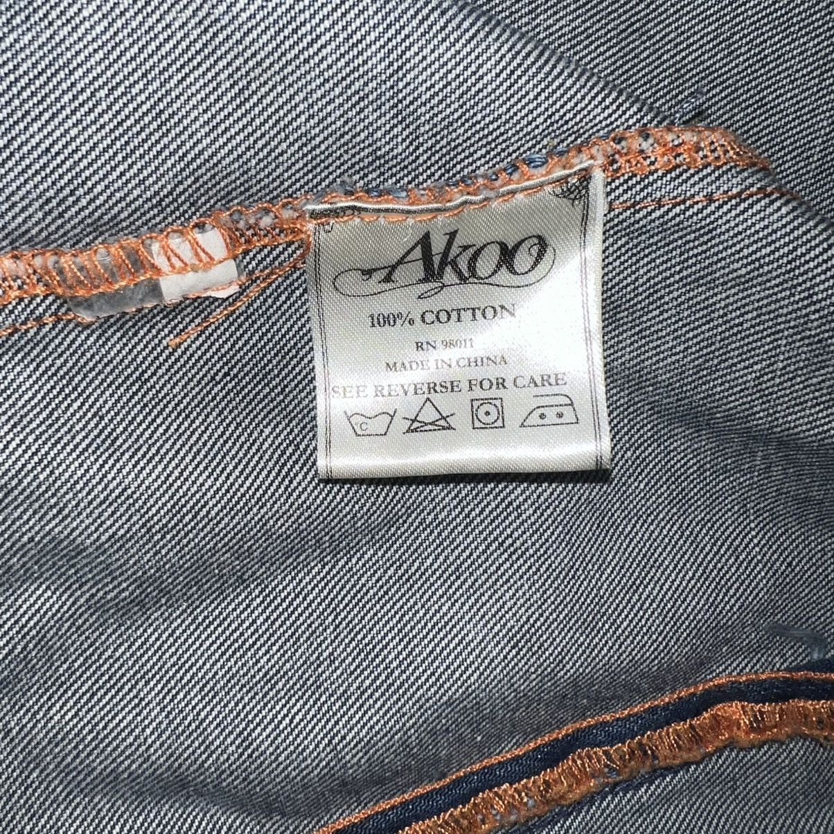 AKOO AKOO Stone Wash Studded Western Denim Vest Size US L / EU 52-54 / 3 - 10 Thumbnail