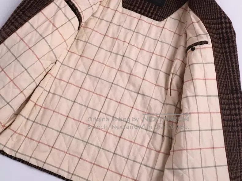 Loro Piana Loro Piana Houndstooth Pattern Coat, Wool and Alpaca Blend Size M / US 6-8 / IT 42-44 - 4 Thumbnail