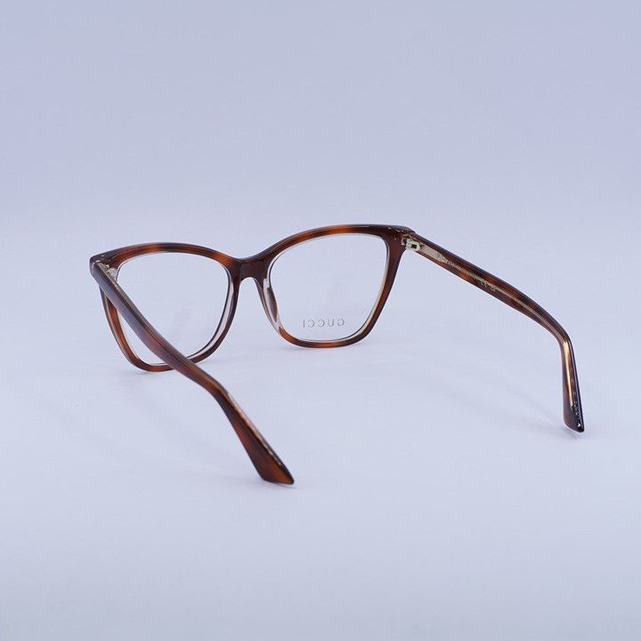 Gucci Gucci GG1817O 004 Eyeglasses Medium Havana/Light Mauve 55mm Size ONE SIZE - 9 Thumbnail