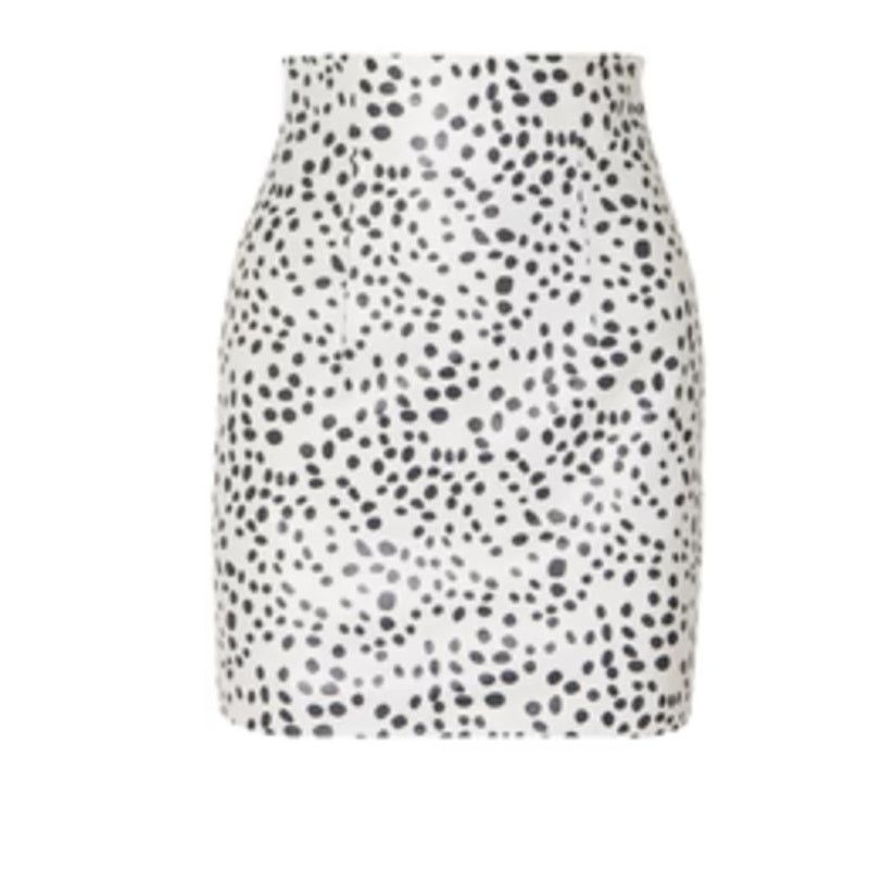 16Arlington 16Arlington Printed leather mini skirt black and white Size 27" / US 4 / IT 40 - 1 Thumbnail