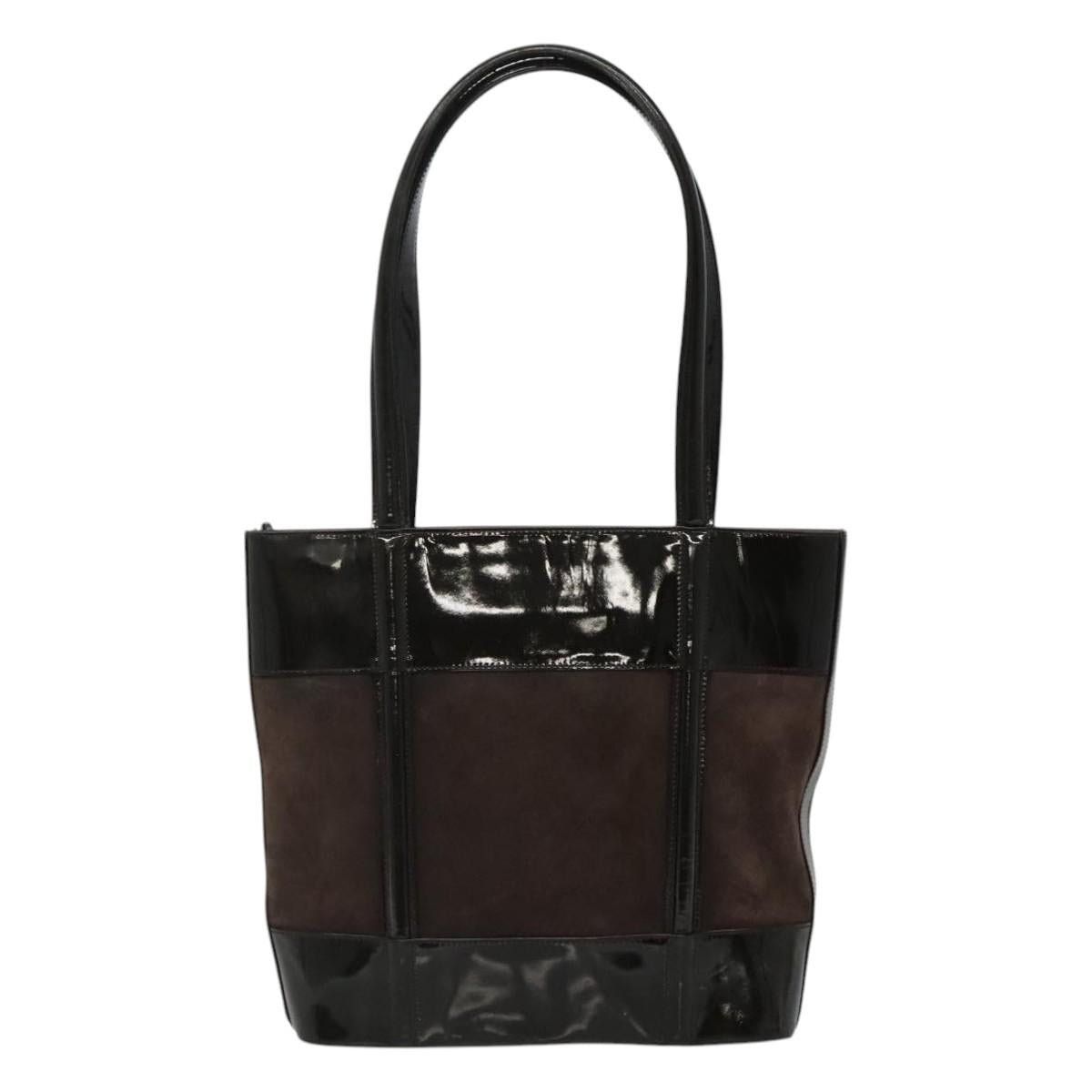 Gucci GUCCI Tote Bag Suede Leather Brown Size ONE SIZE - 3 Thumbnail