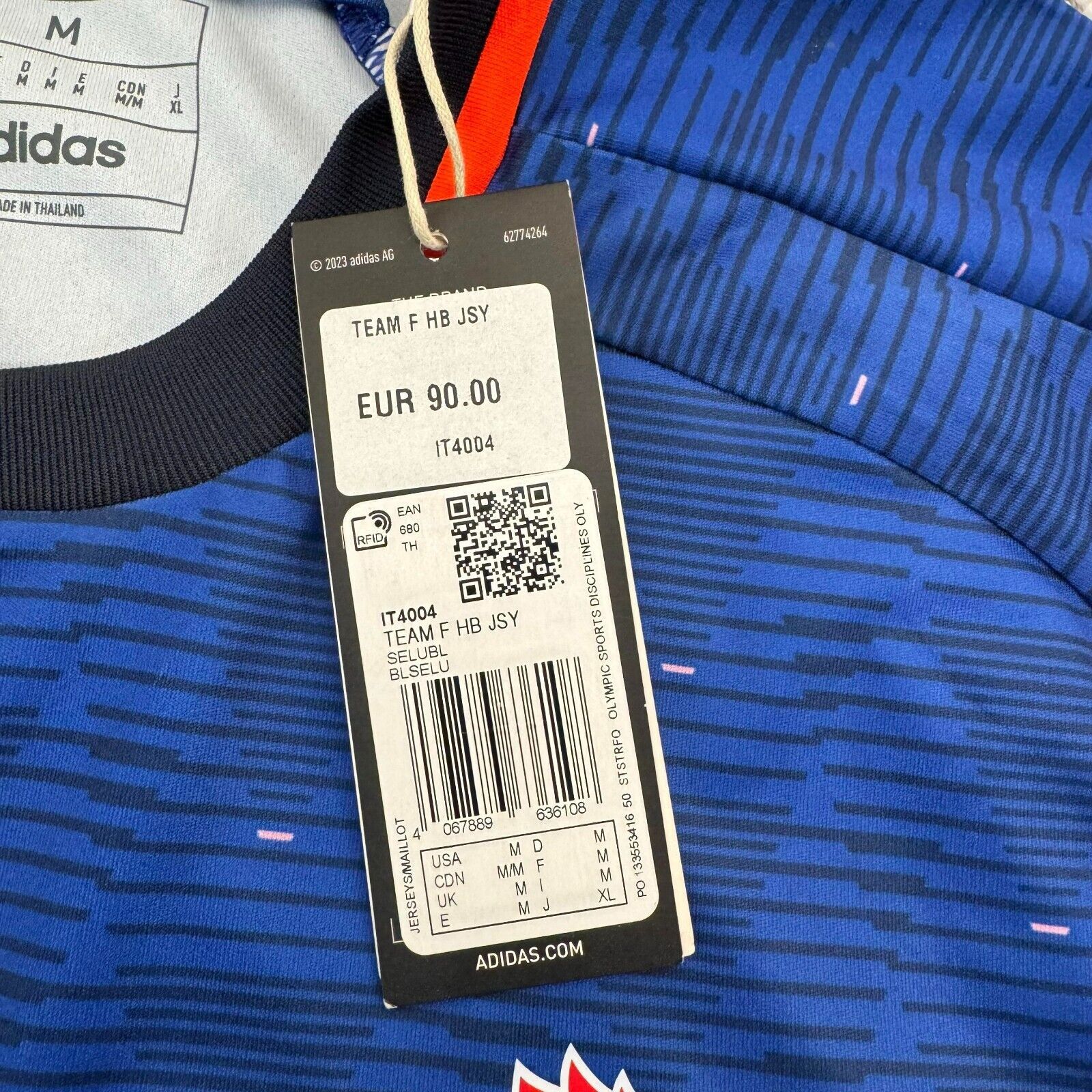 Adidas Adidas Jersey Mens M France Heat Ready Football Soccer Size US M / EU 48-50 / 2 - 7 Thumbnail