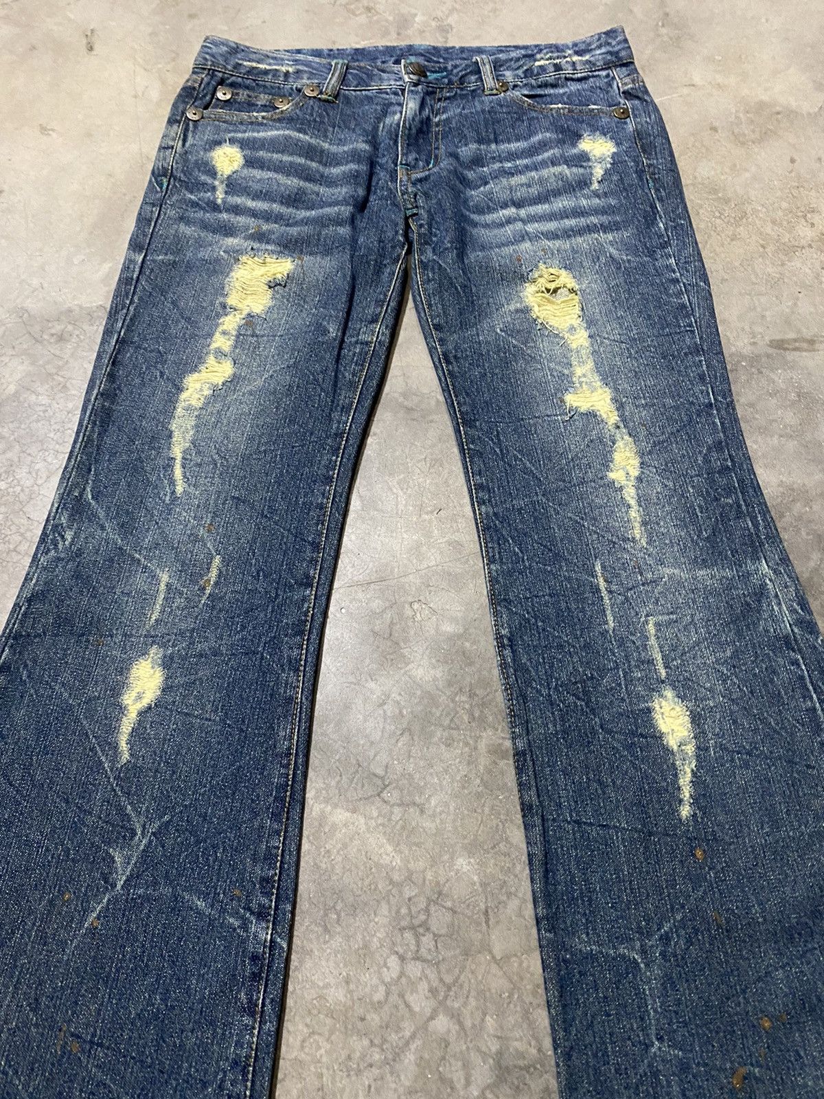 Hysteric Glamour × If Six Was Nine × Japanese Brand Flare Jeans Japan Grunge Denim p71 Size US 30 / EU 46 - 4 Thumbnail