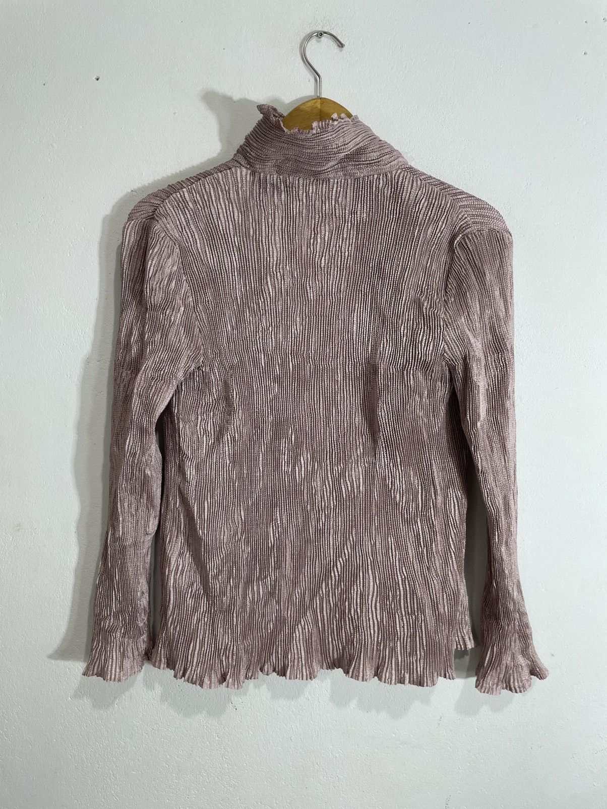 Issey Miyake Japanese Undefined Pleates Shirt lace up Style Issey Size S / US 4 / IT 40 - 6 Thumbnail