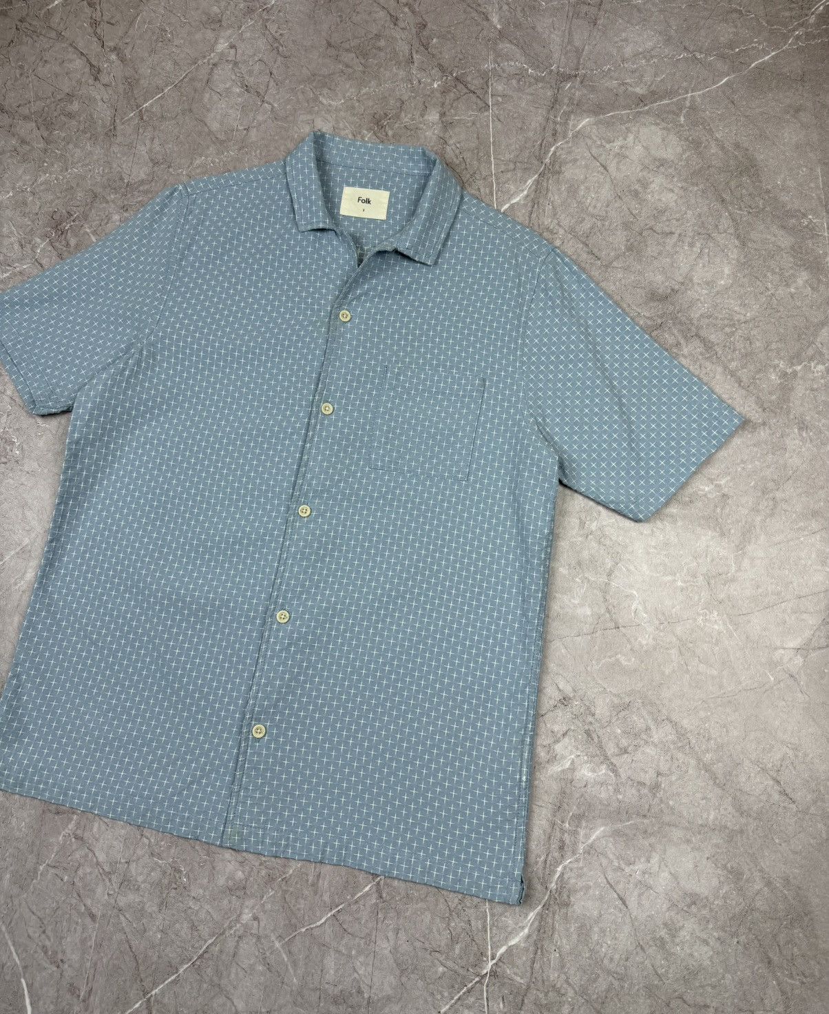 Folk Folk Shirt Button Up International Cotton Luxury VERY RARE Size US M / EU 48-50 / 2 - 3 Thumbnail