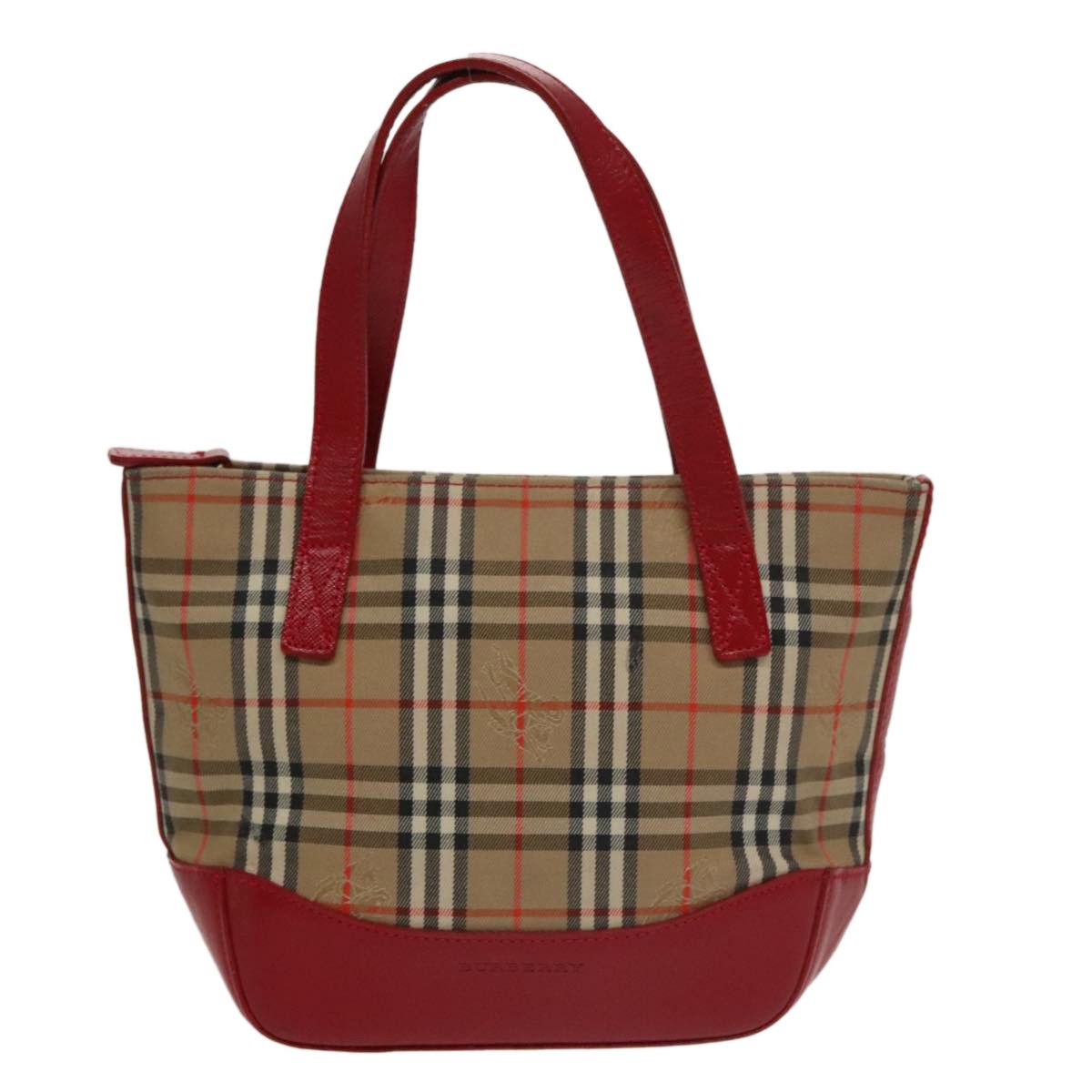 Burberry Nova Check Beige Canvas Handbag (Pre-Owned) Size ONE SIZE - 1 Thumbnail