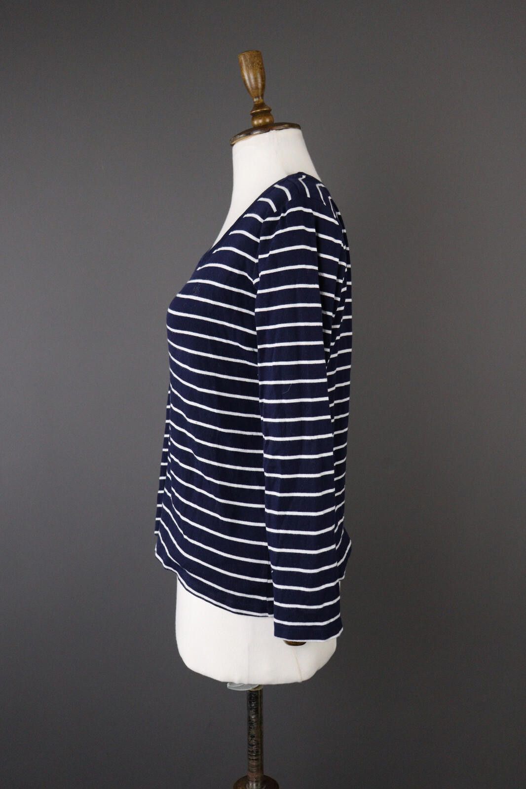 Lauren Ralph Lauren Lauren Ralph Lauren Blue Stripe Pullover Sweater Size L Size L / US 10 / IT 46 - 4 Thumbnail