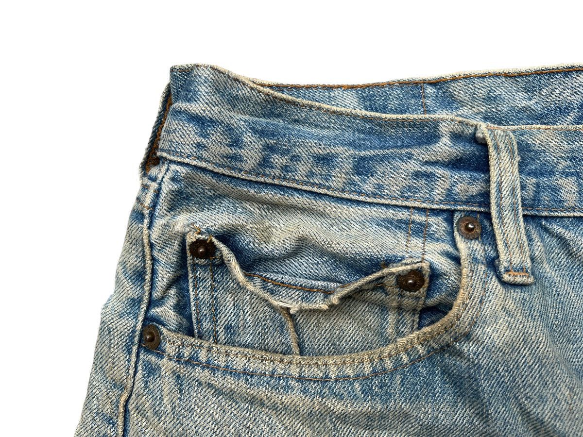 Levi's Vintage Clothing Vintage 80s Levi’s 501 Selvedge Distressed Denim Jeans 32x31 Size US 32 / EU 48 - 9 Thumbnail