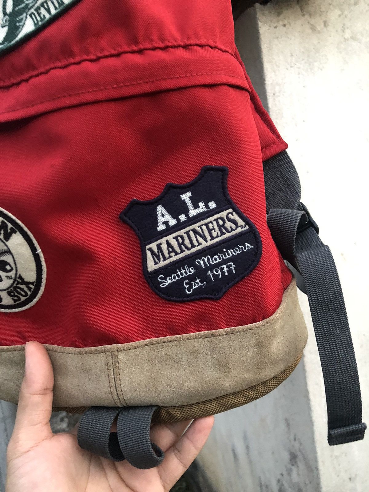 MLB Rare❗️Vintage MLB x Uniqlo Multi Patches Clup Bag Pack Size ONE SIZE - 19 Thumbnail