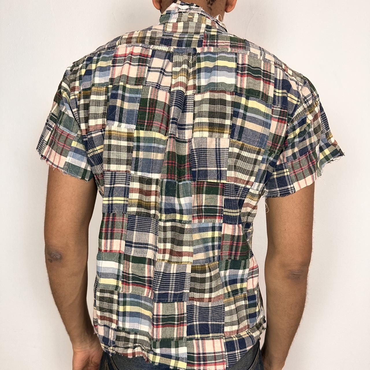 Brooks Brothers ASTROBOI* DECONSTRUCTED PATCHWORK CUT OFF SHIRT _ LARGE Size US L / EU 52-54 / 3 - 5 Thumbnail