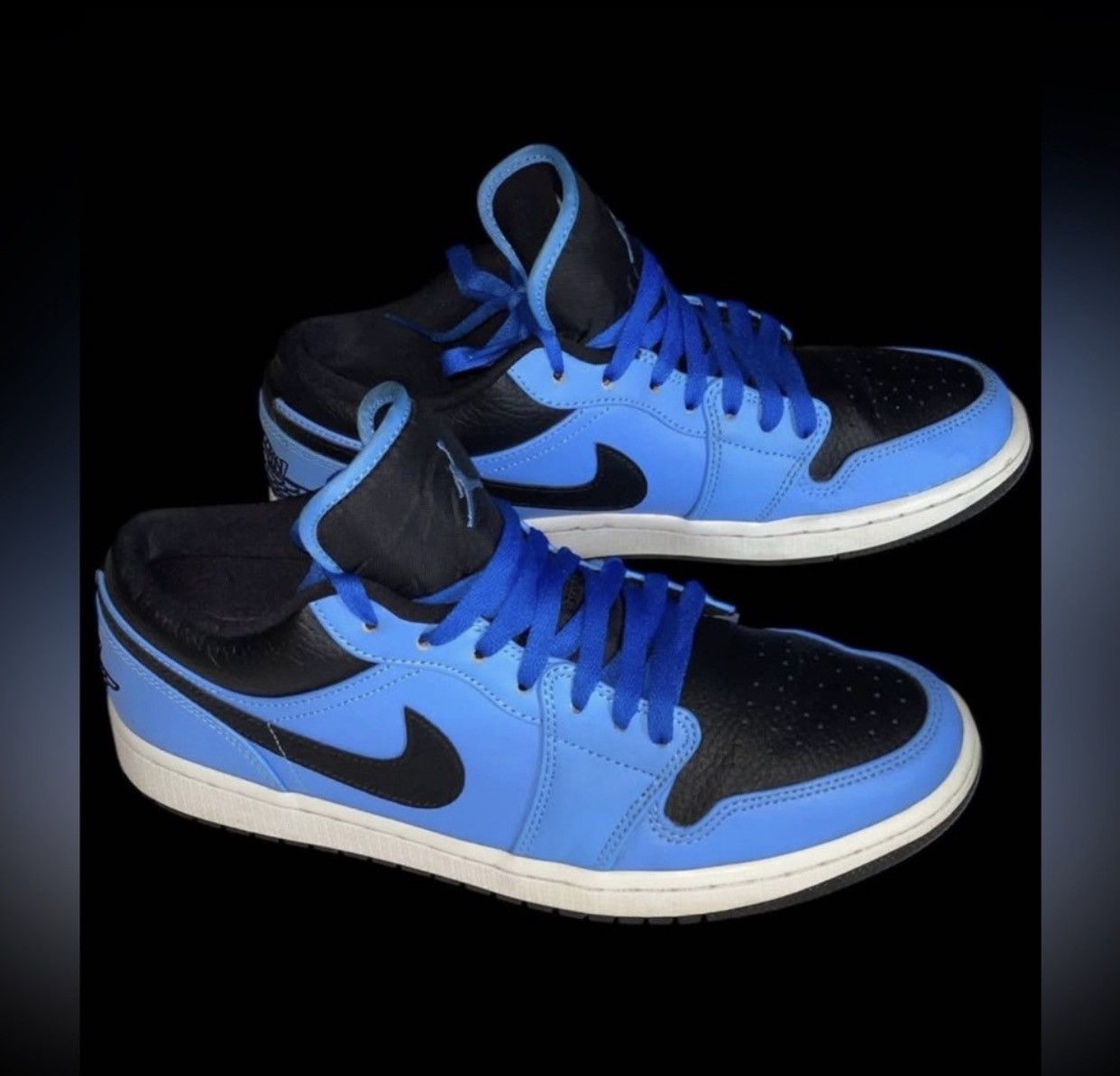 Nike Nike Air Jordan 1 Mid University Blue Black Size 9 Size US 9 / EU 42 - 3 Thumbnail