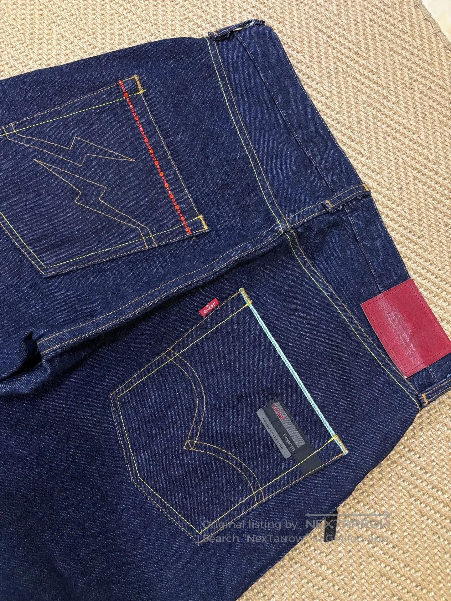 Levi's Levi's Fenom Disco Red Diamond Unwashed Jeans. Size US 26 / EU 42 - 6 Thumbnail