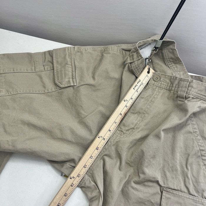 Vintage Basic Editions Baggy Cargo Pants 34x30 Khaki Skater Grunge