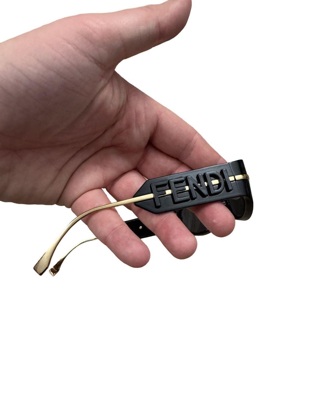 Fendi 🔥600$ Fendi Fendigraphy Black FE40120I Rectangle Sunglasses Size ONE SIZE - 8 Thumbnail