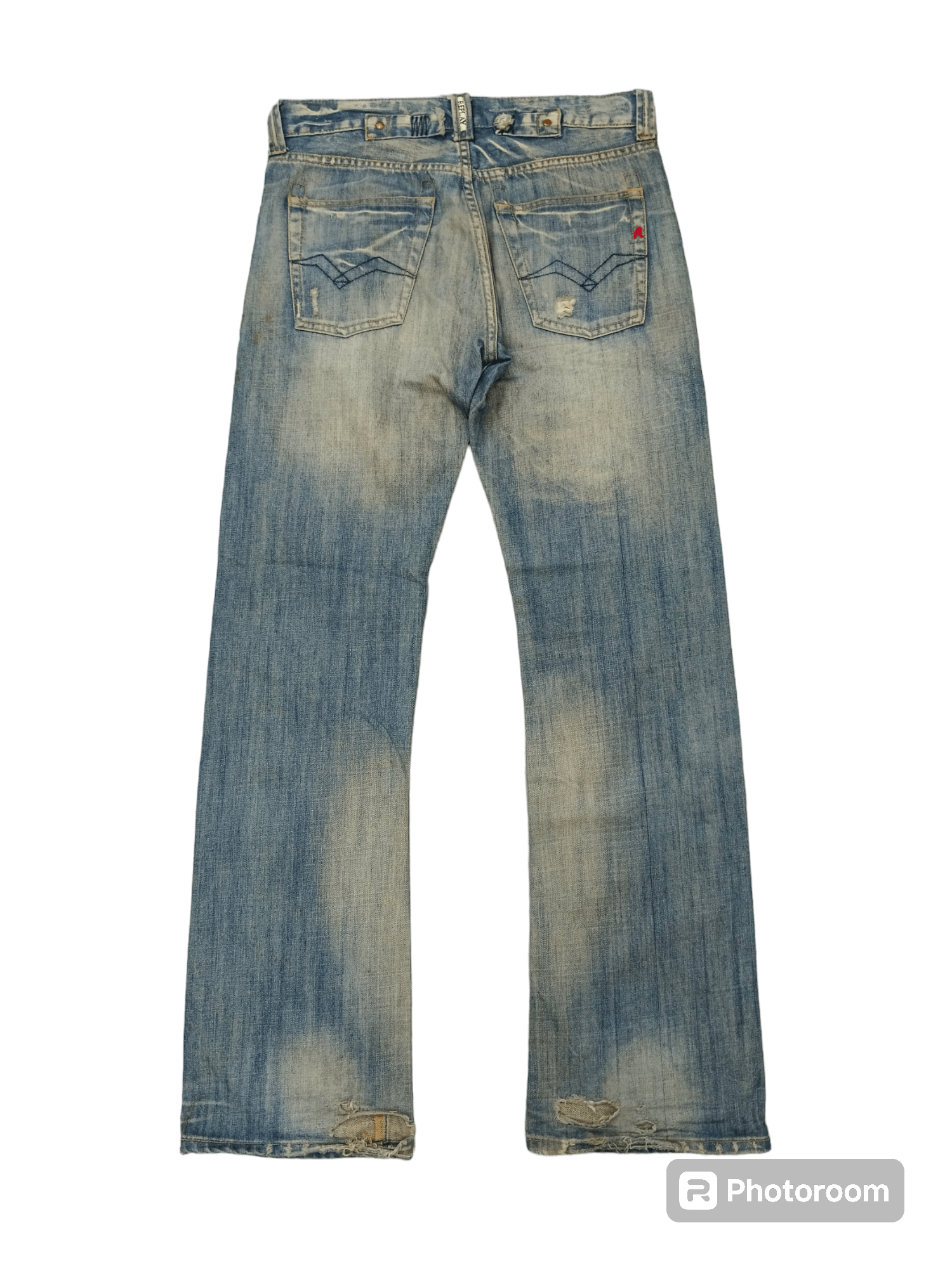 Replay DiSTRESSED PACTHWORK REPLAY DENIM PANTS Size US 30 / EU 46 - 2 Thumbnail