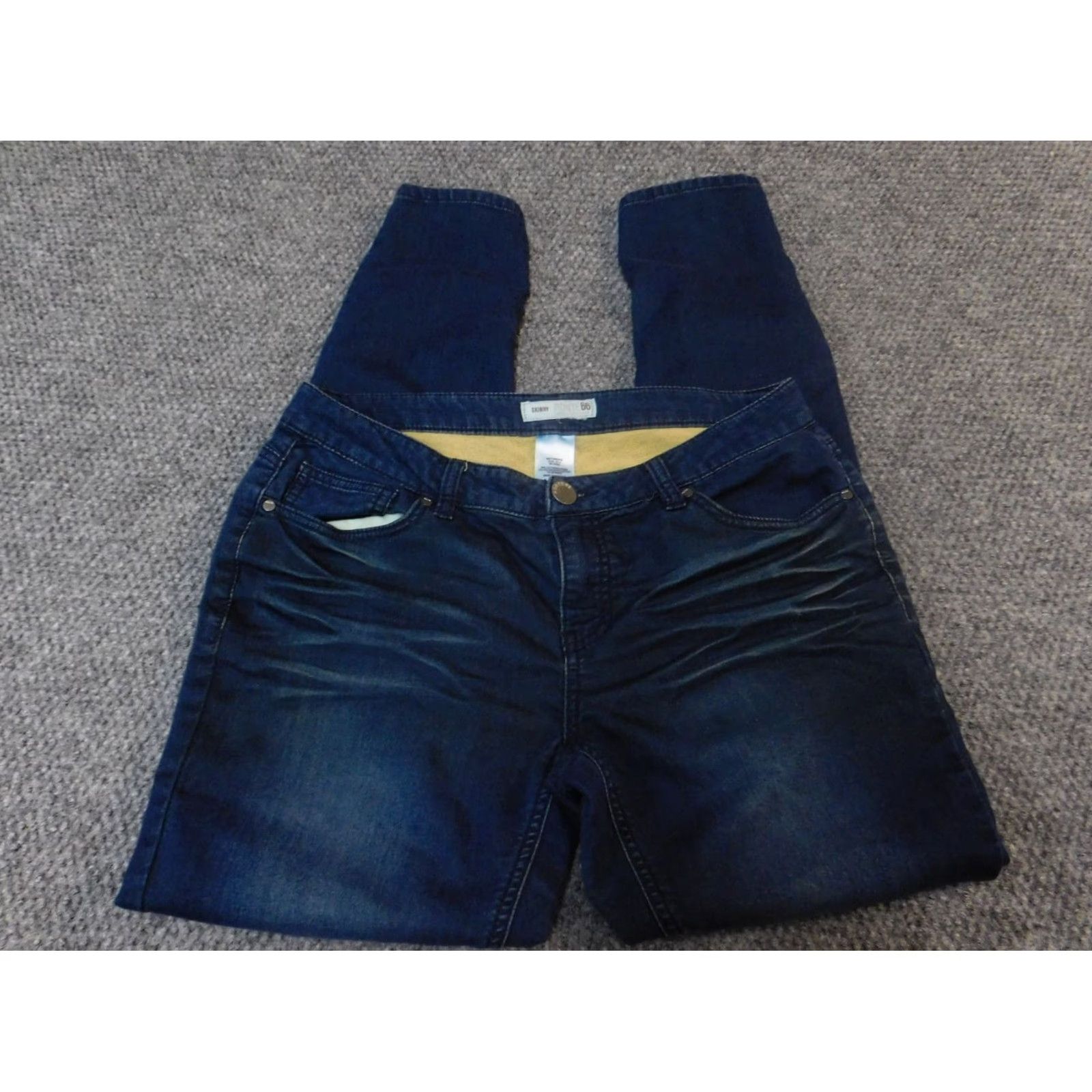 Route 66 Route 66 Jeans Womens M blue Skinny Denim Regular Rise Mid Inseam 29 in Zip Pockets/ Denim Blue / Route 66 / 29 in inseam / 30 in waist Size 32" / US 10 / IT 46 - 2 Thumbnail