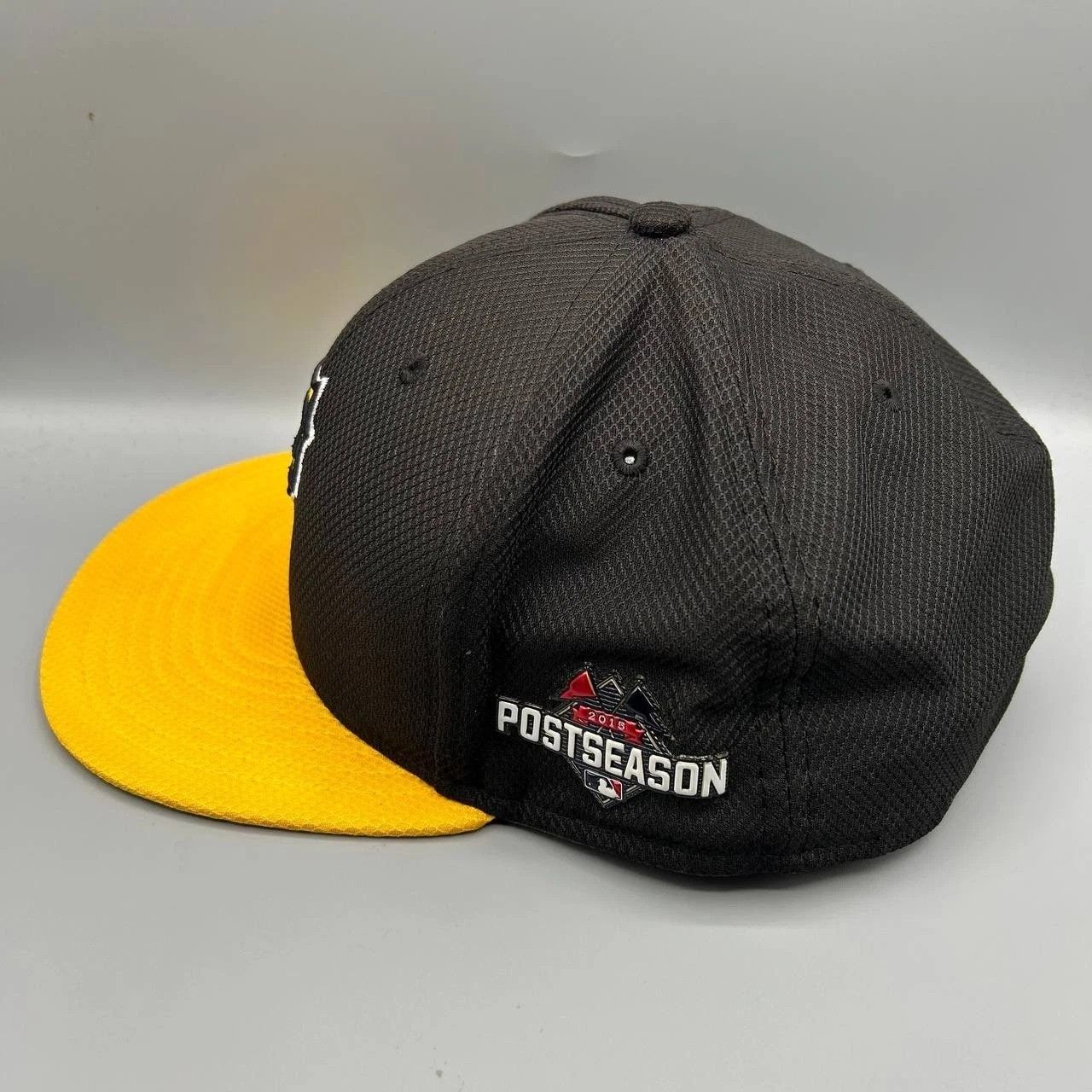 New Era Pittsburgh Pirates Hat Men 8 Black Post Season MLB Fitted Size ONE SIZE - 7 Thumbnail
