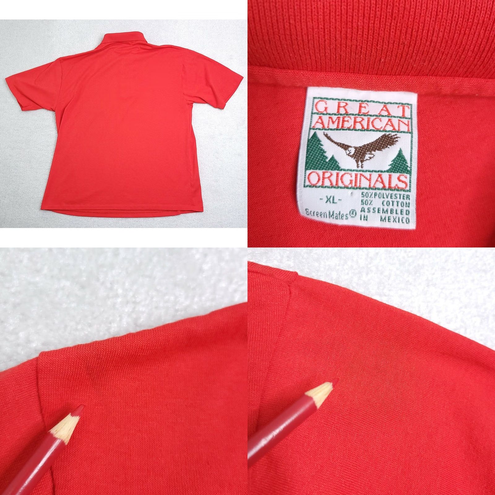 Vintage VINTAGE Great American Originals Red Polo Shirt Mens XL Short Sleeve Casual Breathable Cotton Polyester 90s Shirt Boys Theme 90s Size US XL / EU 56 / 4 - 8 Thumbnail